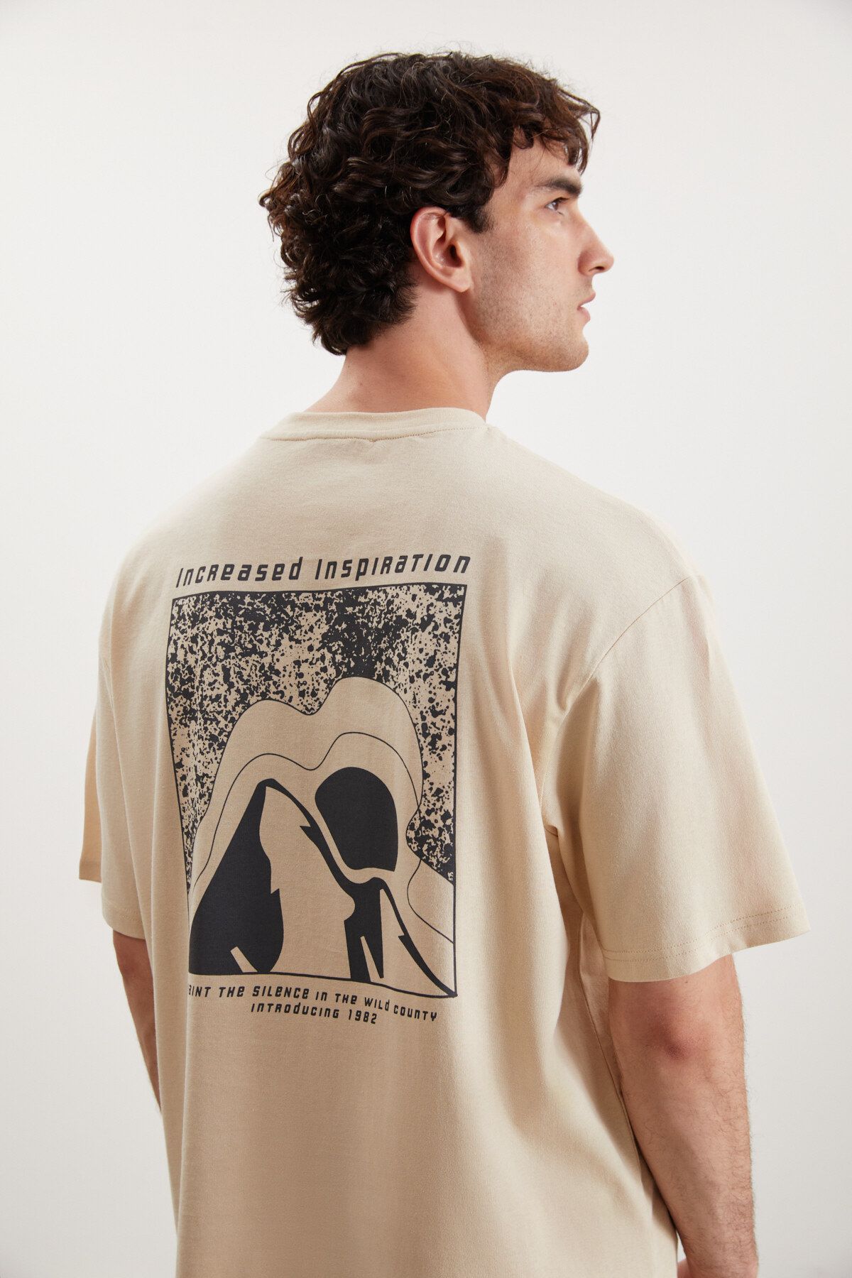 GRIMELANGE Manfred Erkek Regular Fit Recycle %100 Cotton T-shirt