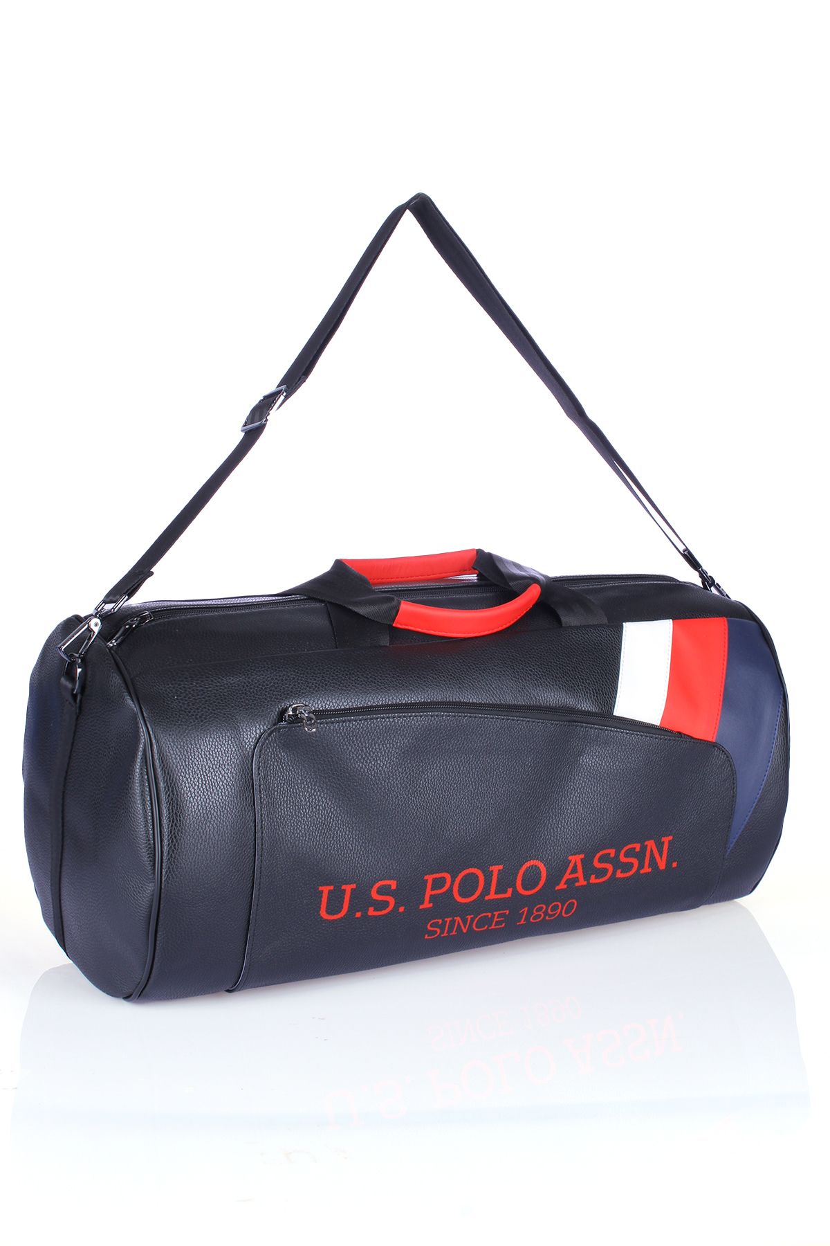 U.S. Polo Assn. Us Polo Assn 9501 Spor Çantası Silindir Valiz El Valizi Siyah