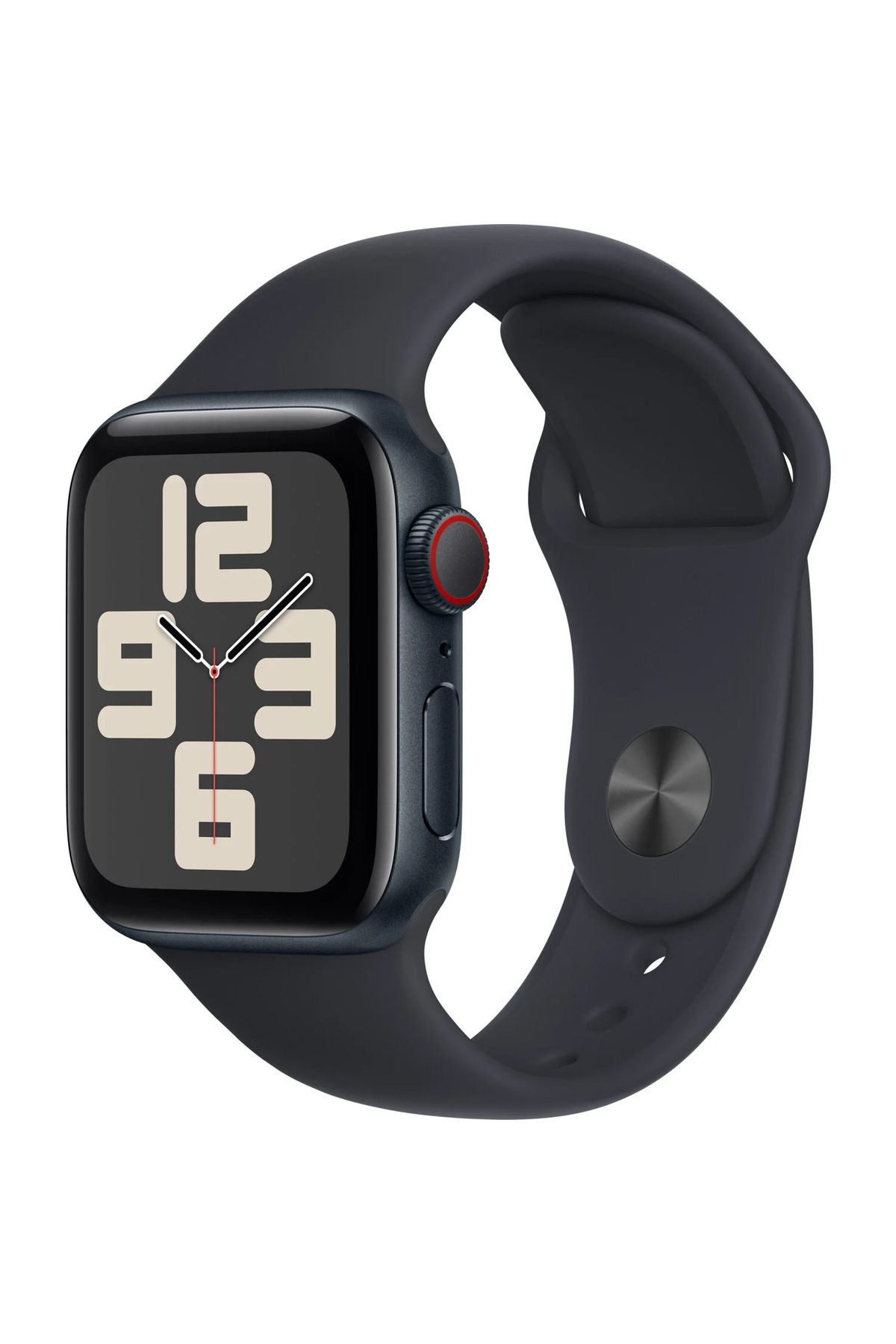 Apple Watch SE GPS + Cellular MRGA3TU/A 40 mm Gece Yarısı Alüminyum Kasa ve Gece Yarısı Spor Kordon - M/L
