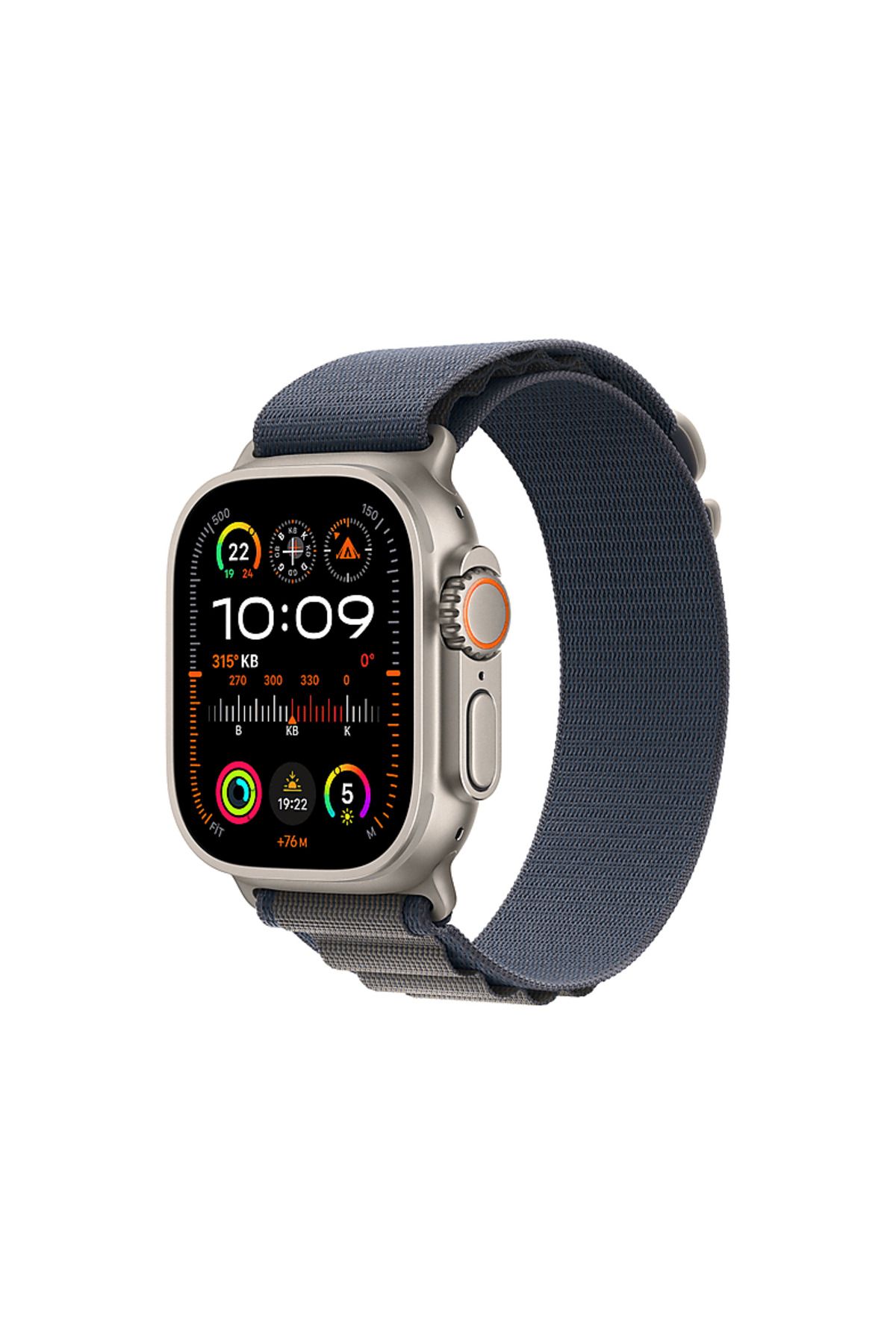 Apple Watch Ultra 2 GPS + Cellular MREQ3TU/A 49 mm Titanyum Kasa ve Mavi Alpine Loop - L