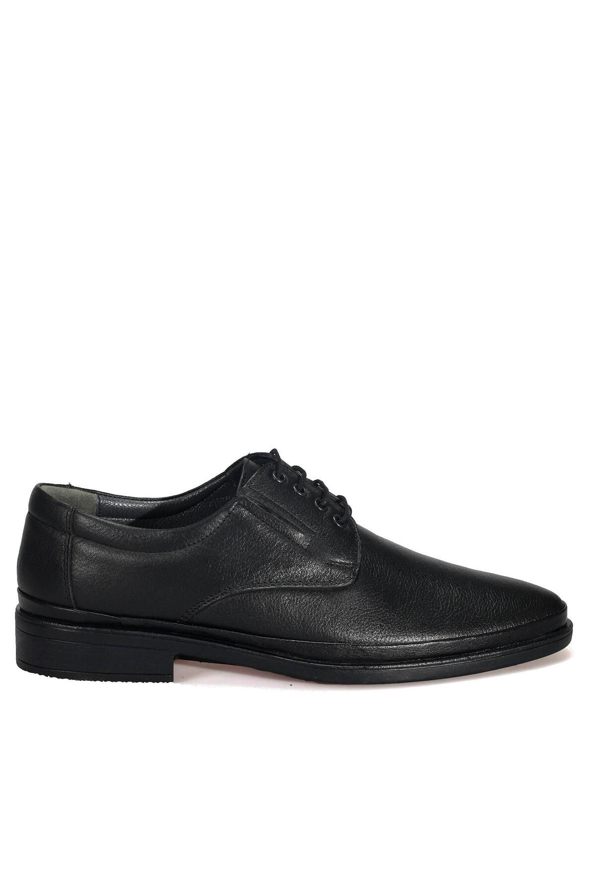 AREGA Bağcıklı Siyah Klasik Erkek Deri Ayakkabı
