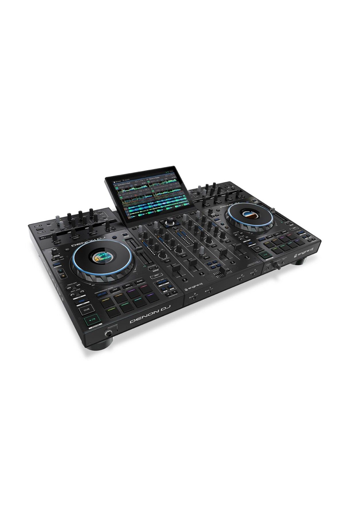DENON DJ Prime4+ | İkinci Nesil Profesyonel 4-Kanal DJ Controller, Standalone Player