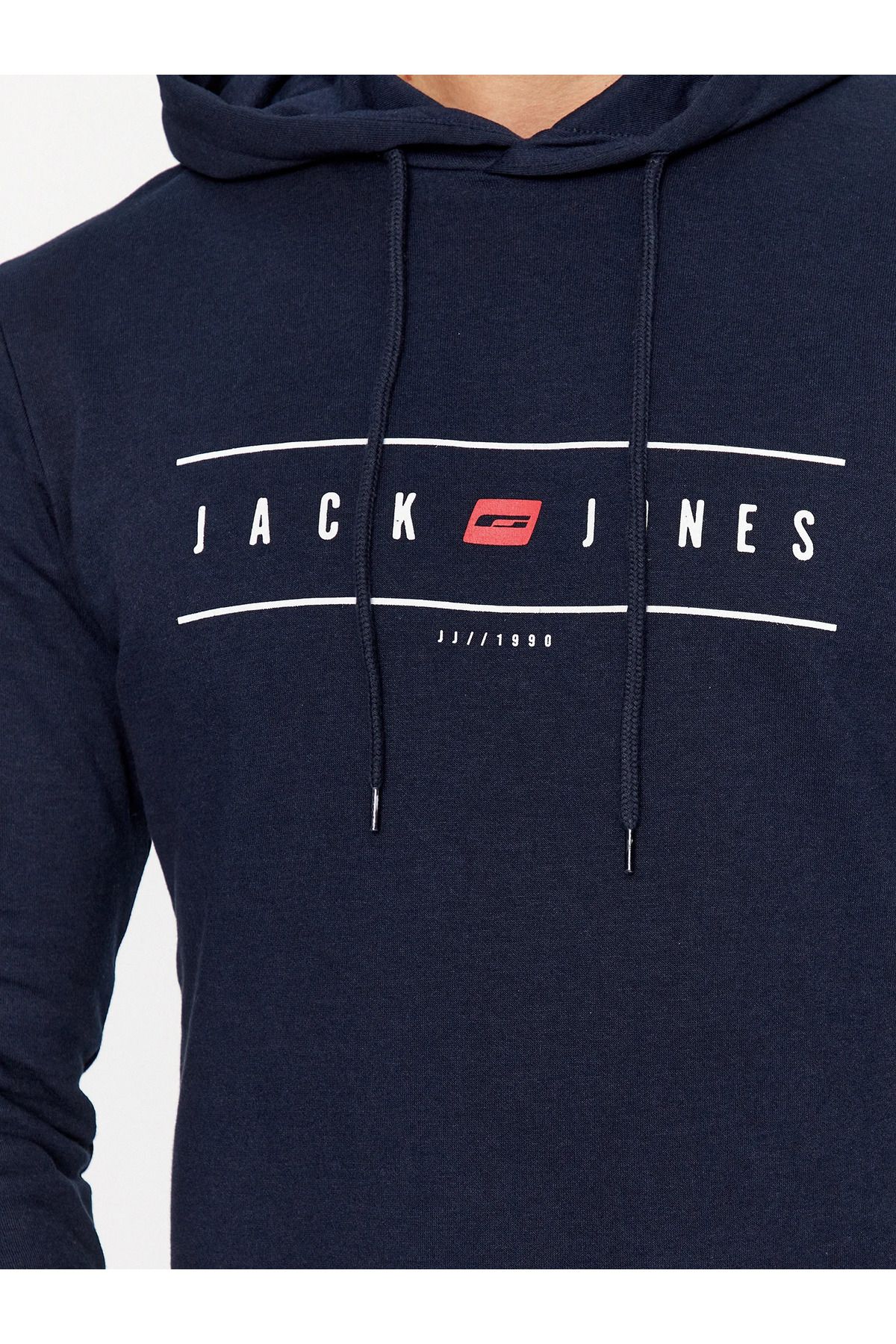 Jack & Jones JJEllıot Logo Kapüşonlu Sweatshirt 12235460