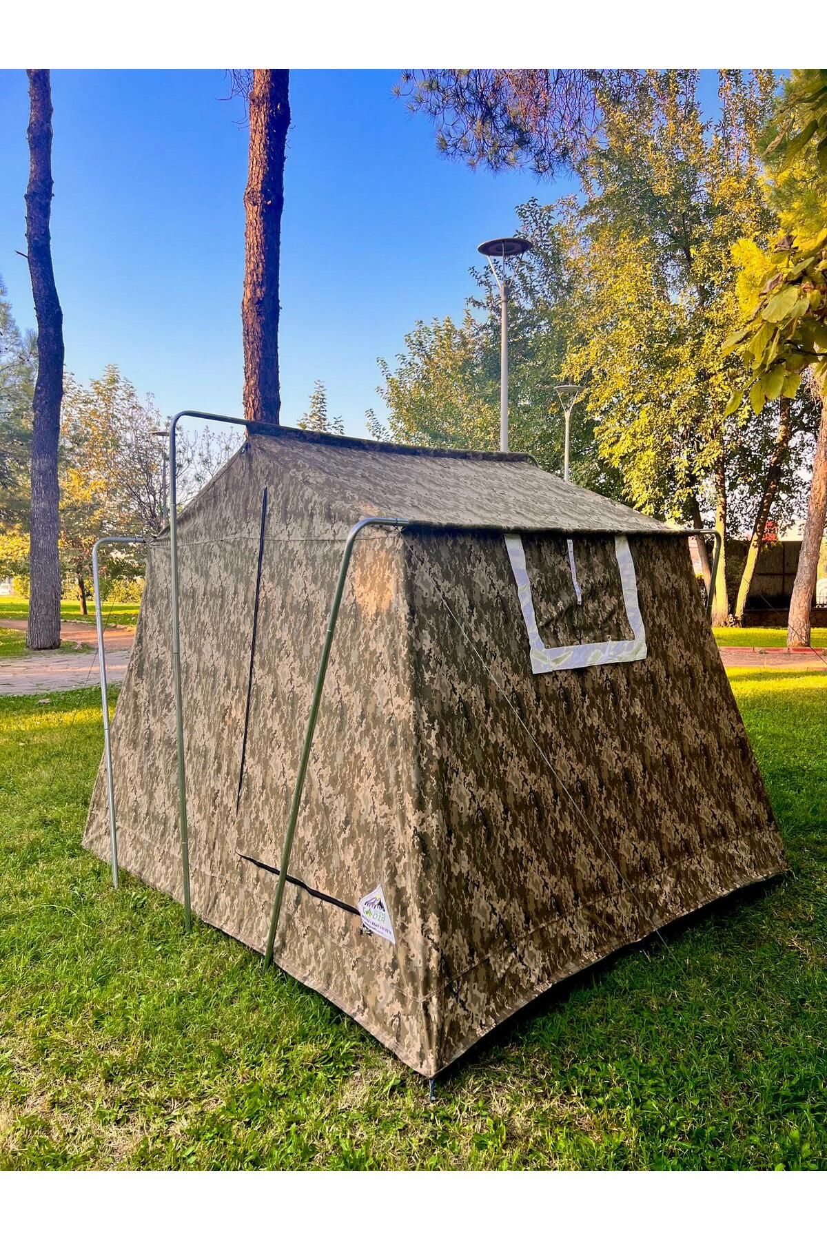 Zey Camping Zeycamping Dıştan kurmalı profesyonel Tek odalı kamp orman şantiye barınma 6 kişilik çadırları