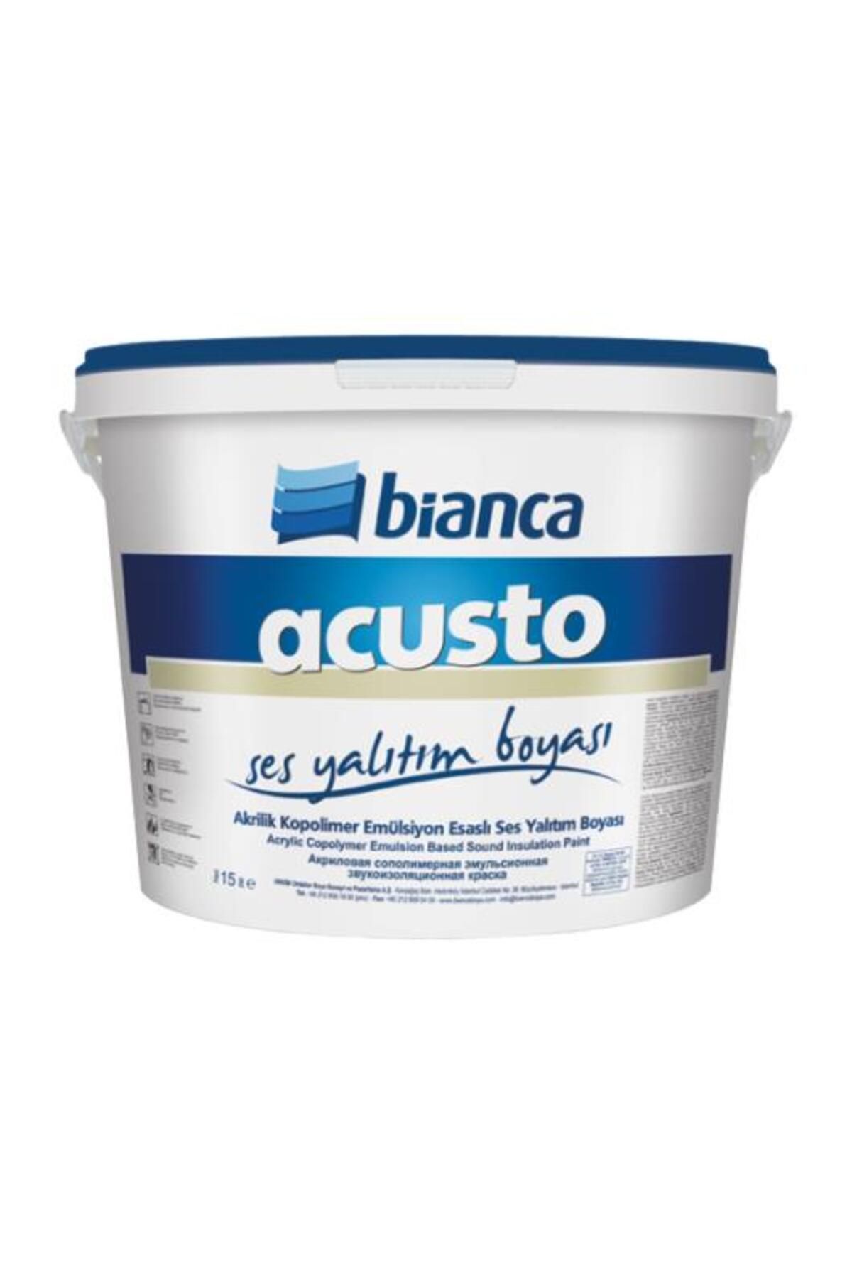Bianca Acusto Ses Yalıtım Boyası 15lt Beyaz