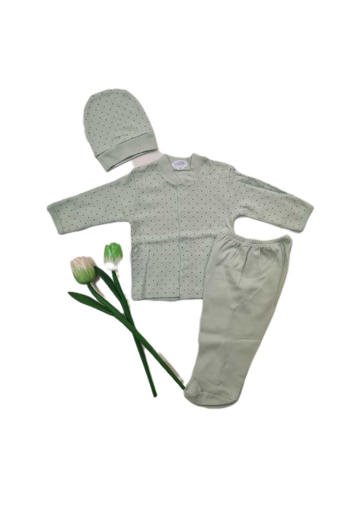 Sebi Bebe Bebek Pijama Takımı 0-3 ay (yeşil)