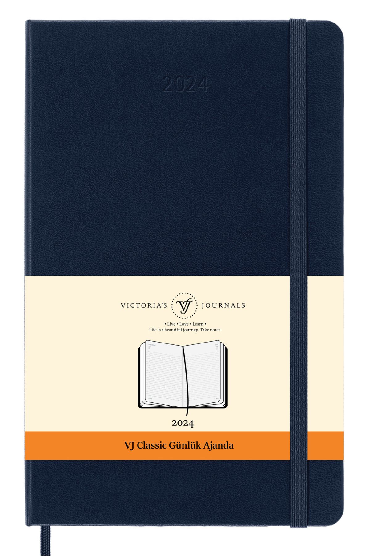 Victoria's Journals Classic 2024 Günlük Cep Ajanda 9x14