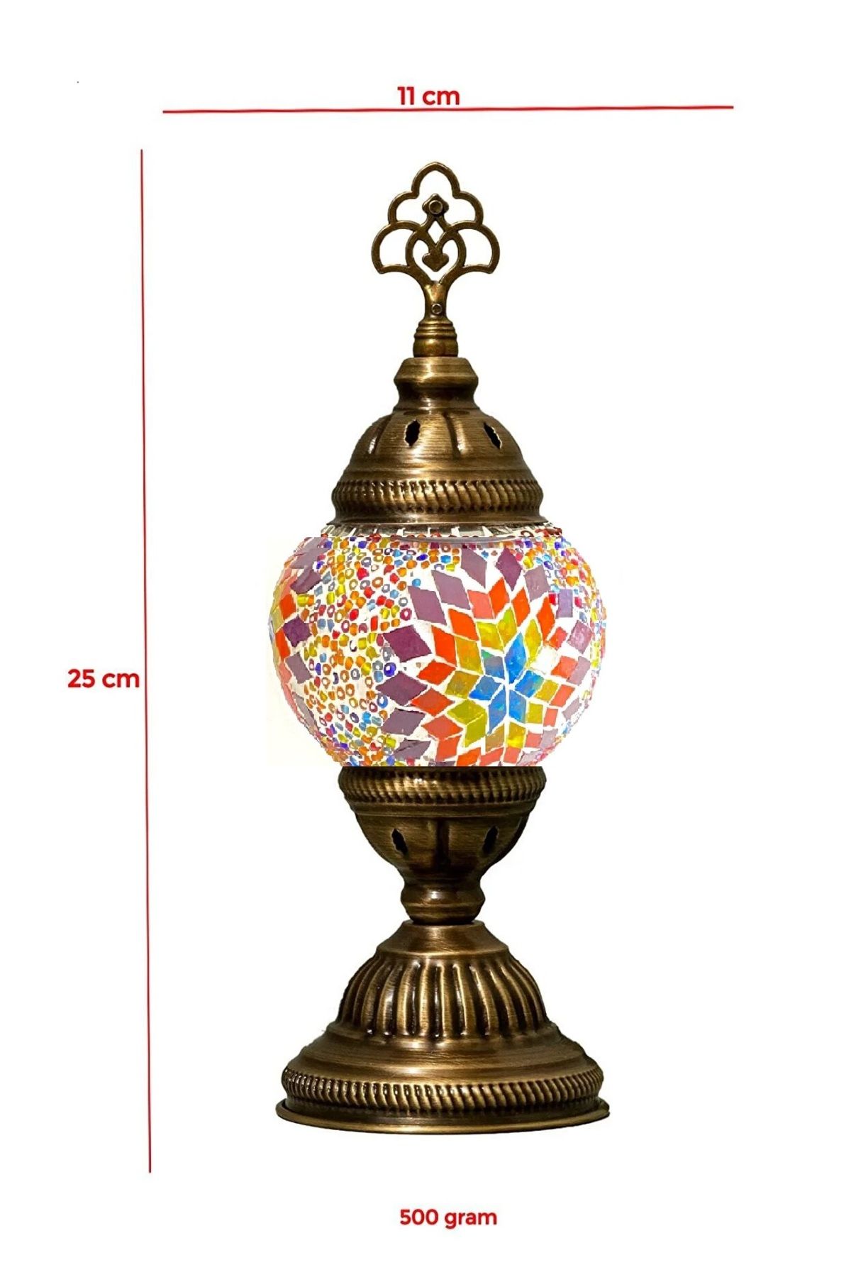 AybeaGlobal Masa Lambası Otantik Osmanlı Dekoratif Mozaik NO1