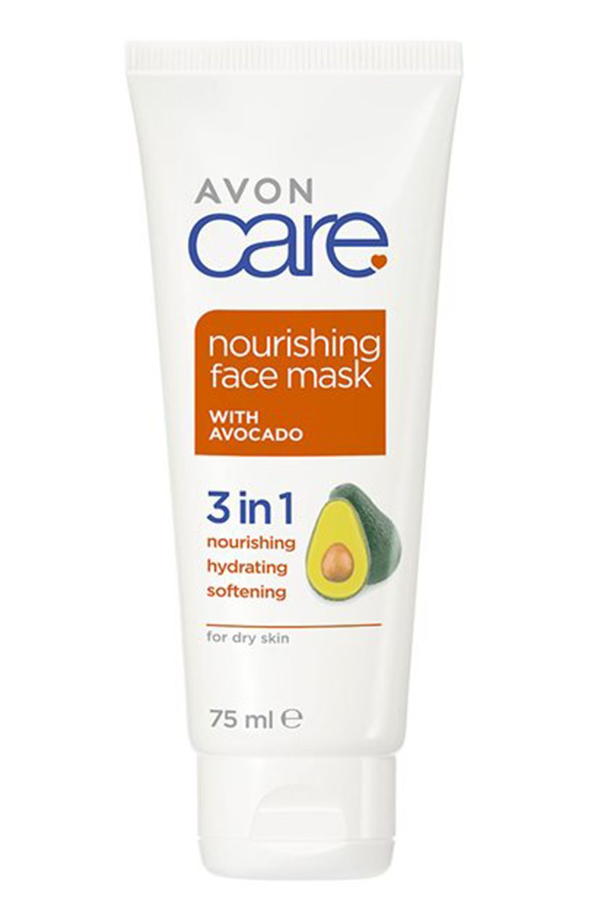 Avon Care Kuru Ciltler İçin 3'ü 1 arada Avokado Özlü Yüz Maskesi 75 Ml.