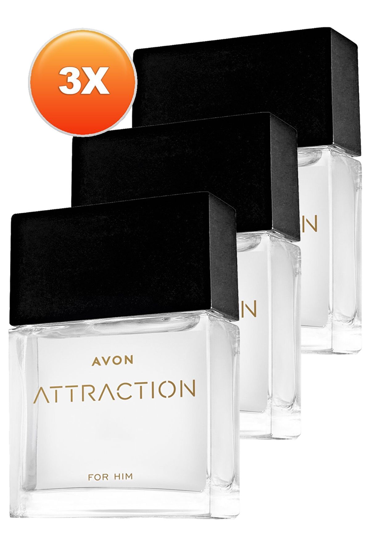 Avon Attraction Erkek Parfüm Edt 30 Ml. Üçlü Set