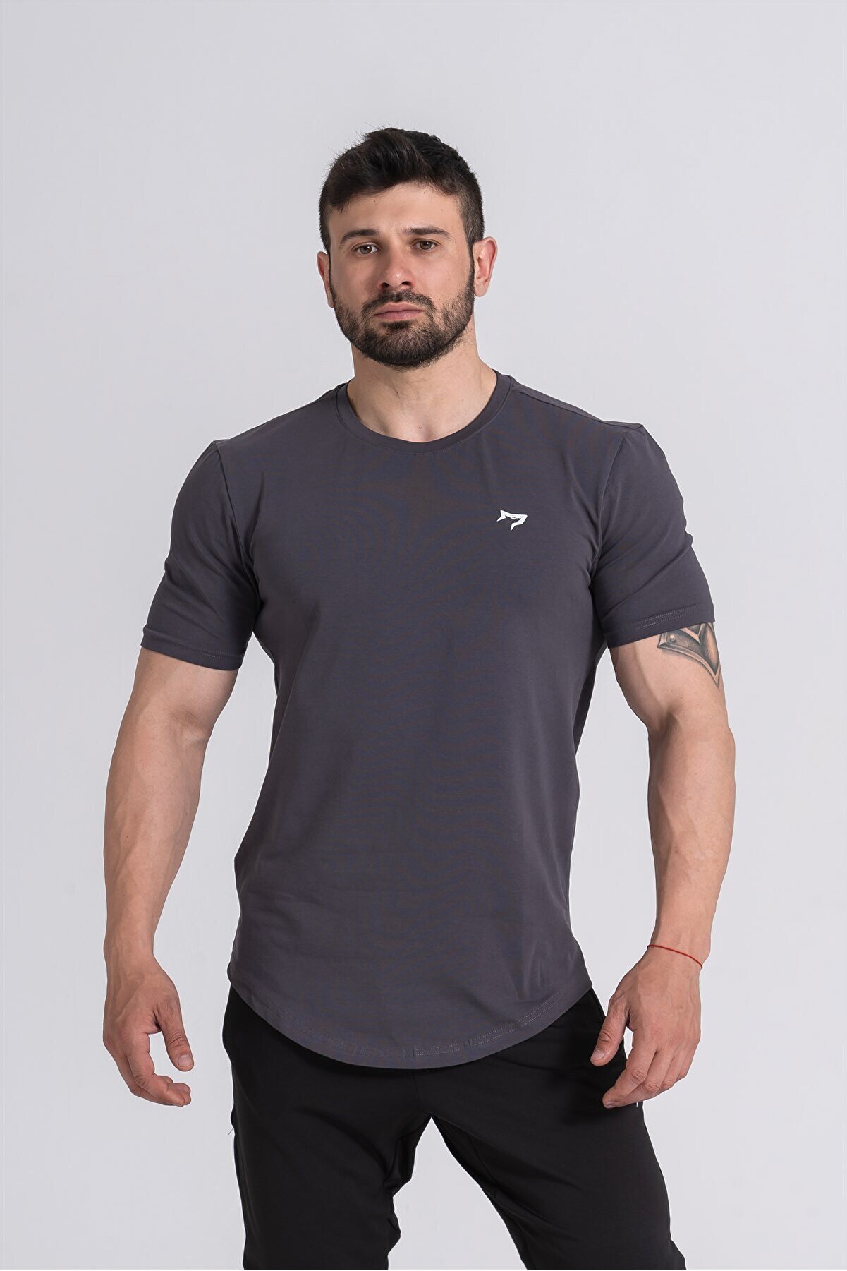 Gymwolves Erkek Spor T-shirt | Füme | Workout Tanktop |