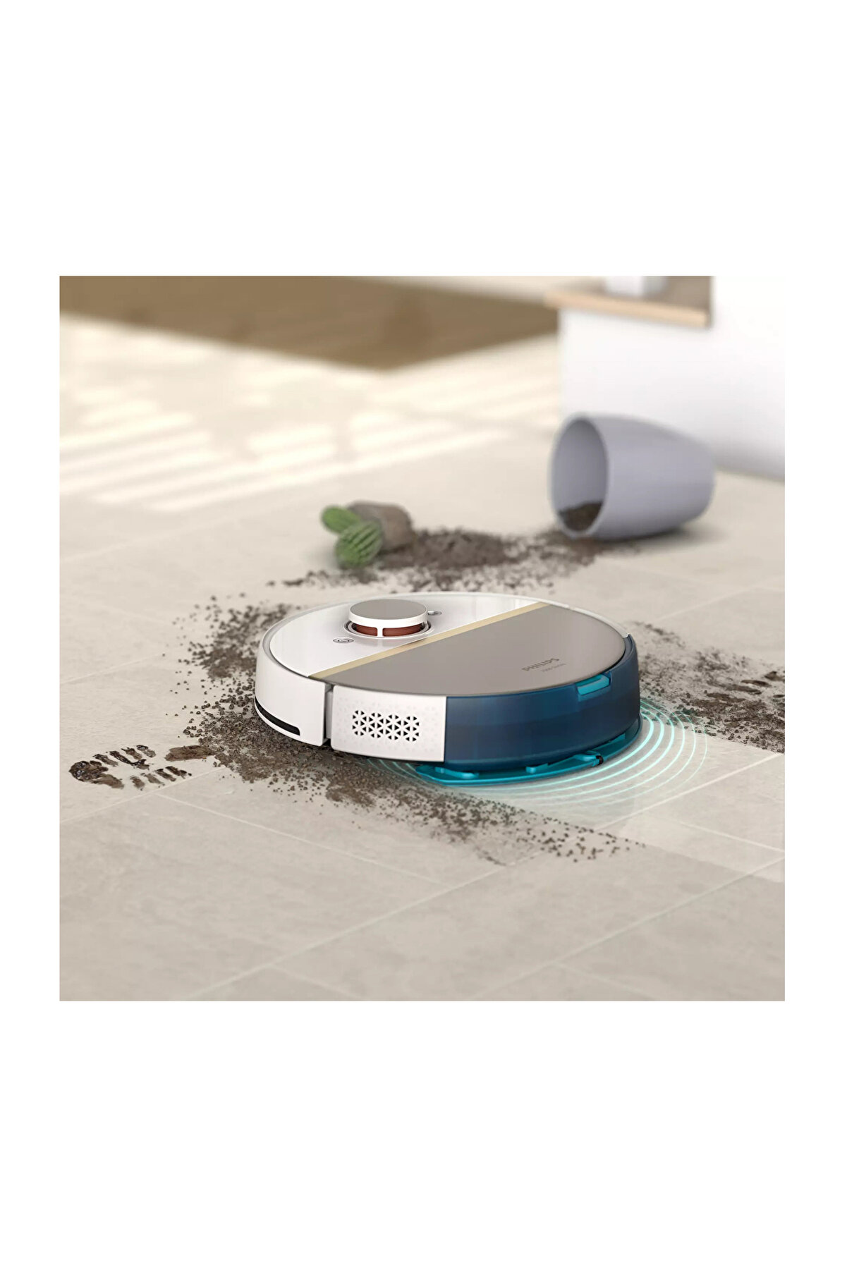 Homerun 7000 Serisi Aqua Robot Süpürge Beyaz 5000 Watt