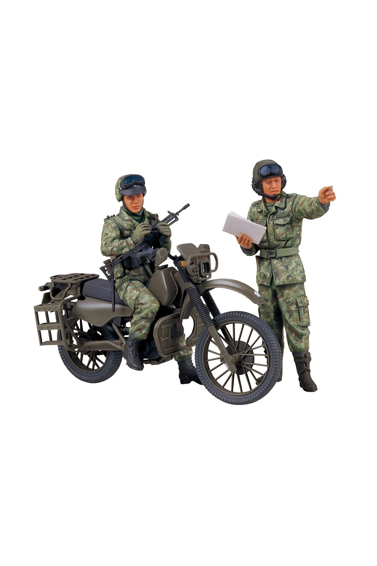 TAMIYA 1/35 Jgsdf Motorcycle Reconnaissance Set Plastik Askeri Motosiklet Maket Kiti, Demonte Hobi Seti
