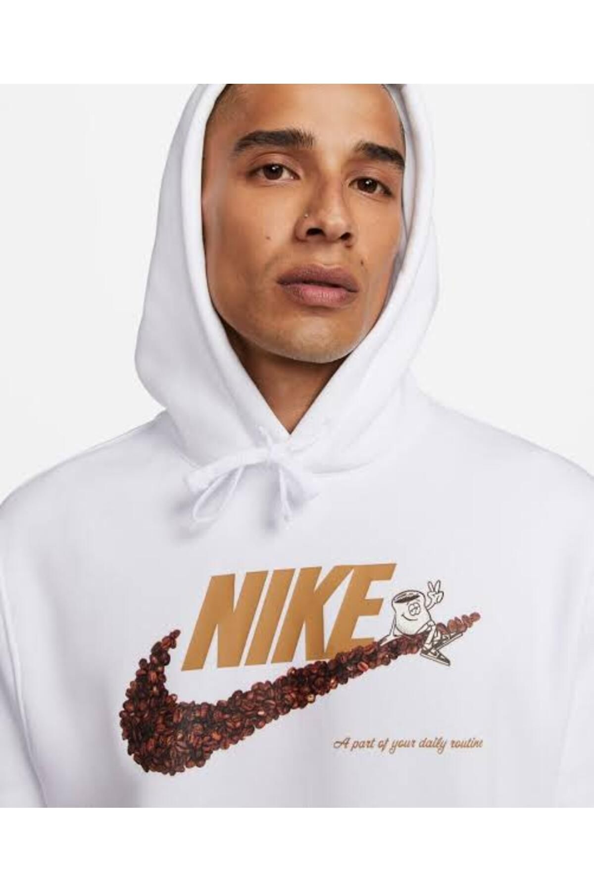 Nike Sportswear Yünlü Erkek Kapüşonlu Sweatshirt C.Y Stilim SPOR