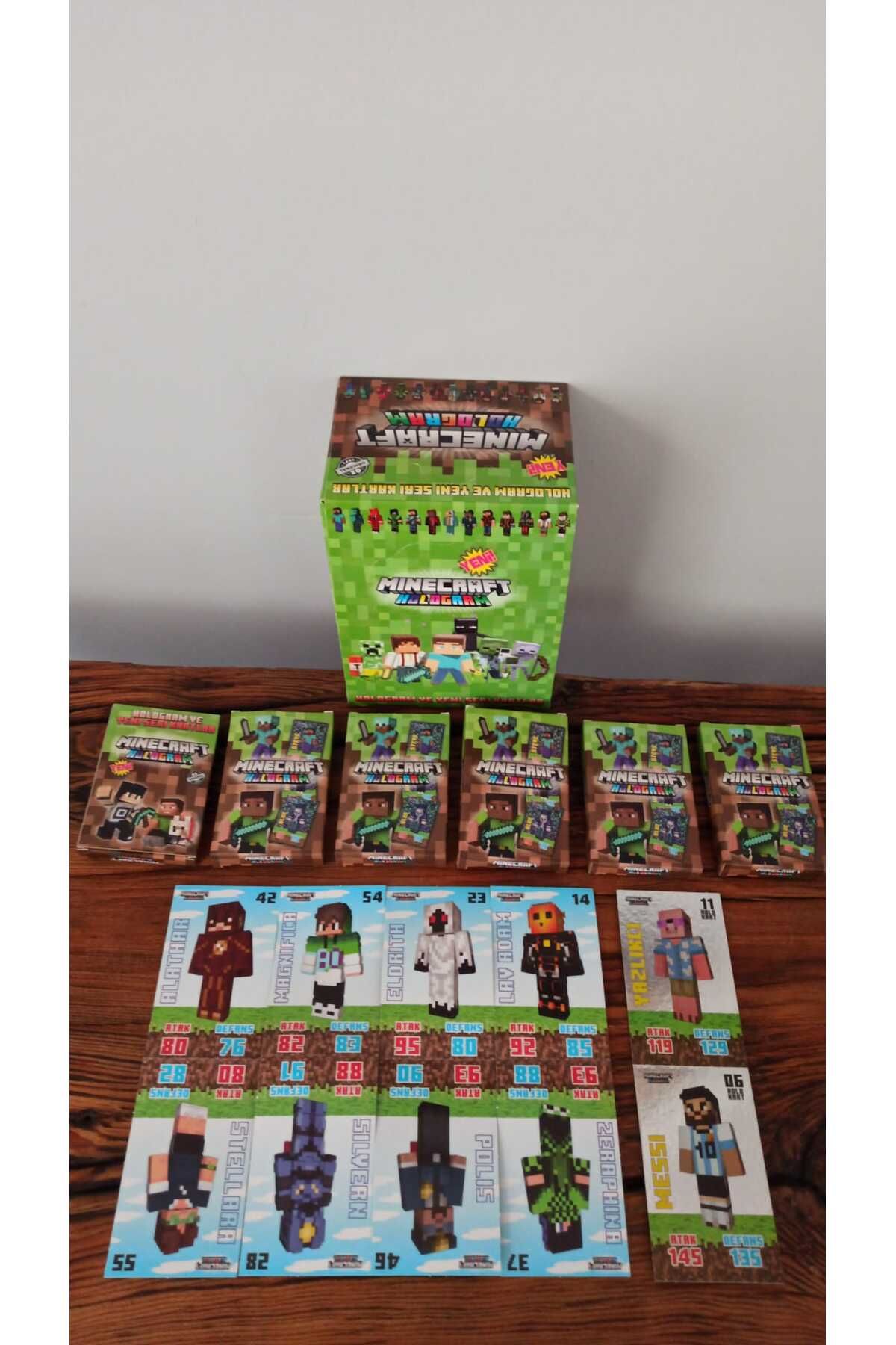 Minecraft mınecraft yeni seri oyun kartları 6 kutu toplam 60 kart & kutusuz