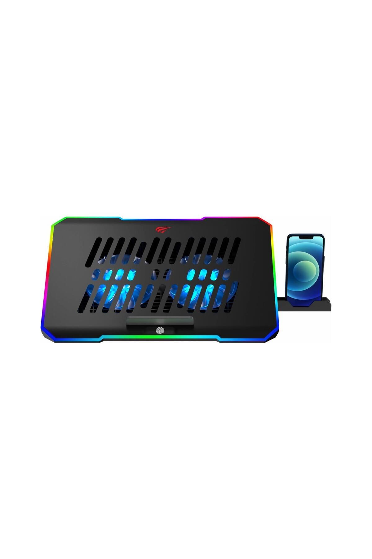 Havit Gamenote F2069 Cooling Pad RGB Gaming Laptop Soğutucu - Ayarlanabilir 2 Büyük Fan 2000RPM