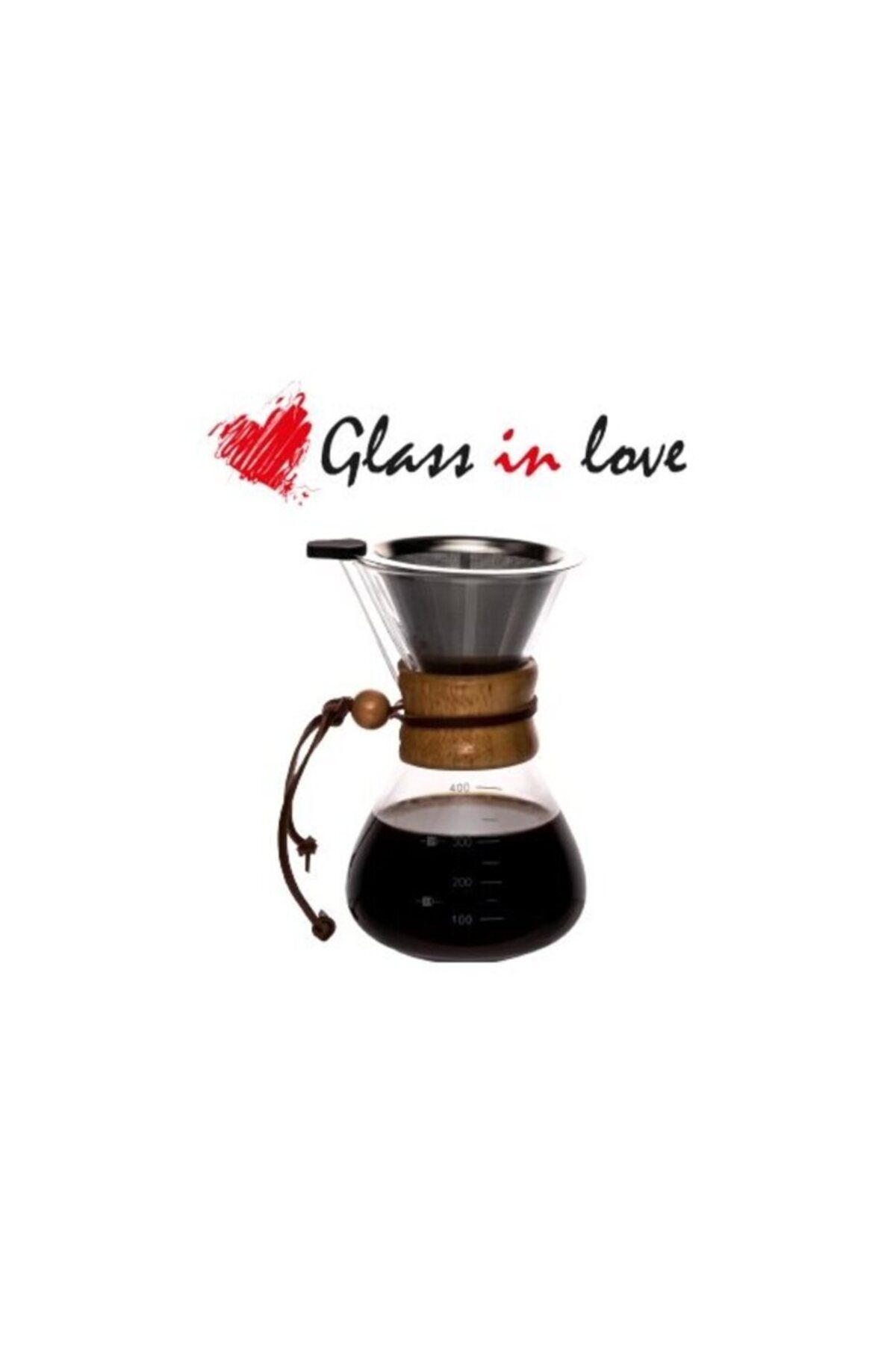 Glass In Love - Filtre Kahve Demliği 400 Ml