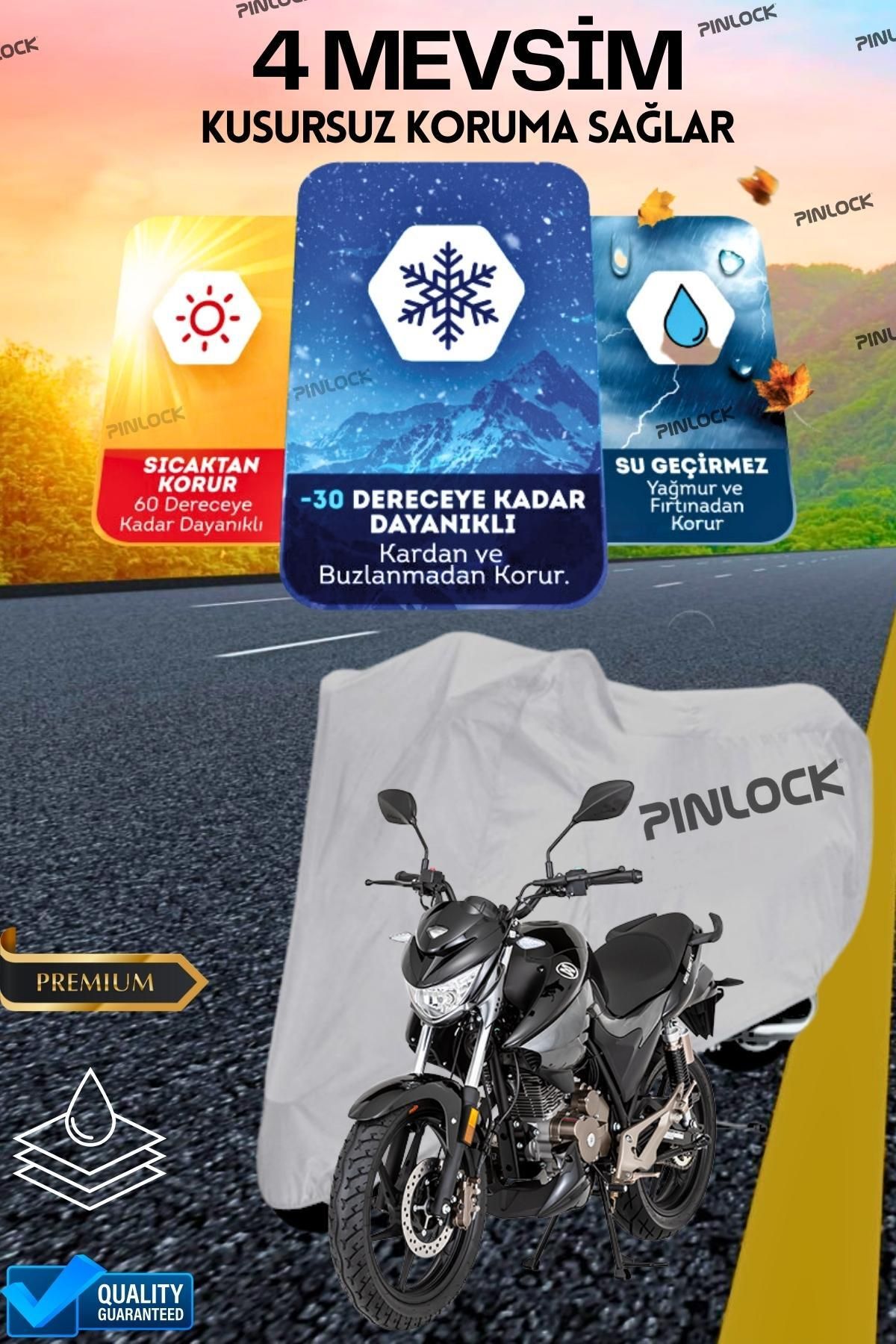 pinlock Mondial Drift L Su Geçirmez Dayanıklı Motosiklet Brandası (TOKALI)