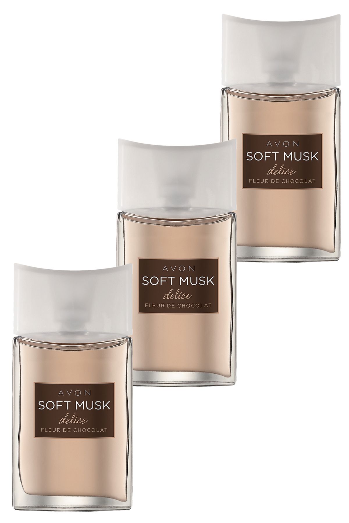 Avon Soft Musk Delice Kadın Parfüm Edt 50 Ml. Üçlü Set