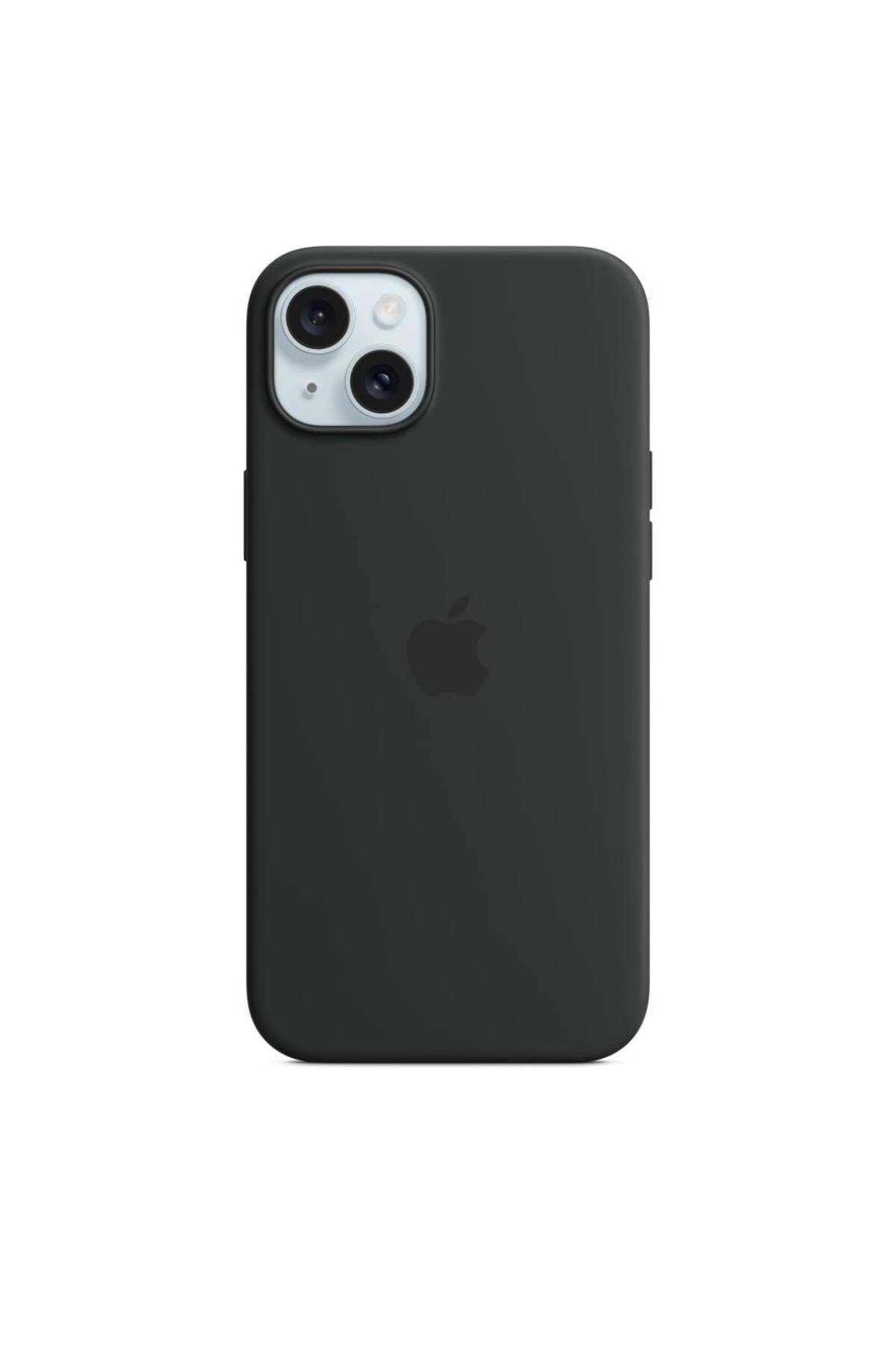 Apple MT103ZM/A iPhone 15 Plus MagSafe Silikon Kılıf - Siyah