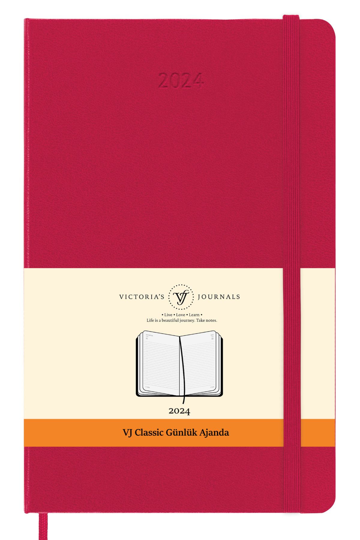 Victoria's Journals Classic 2024 Günlük Cep Ajanda 9x14