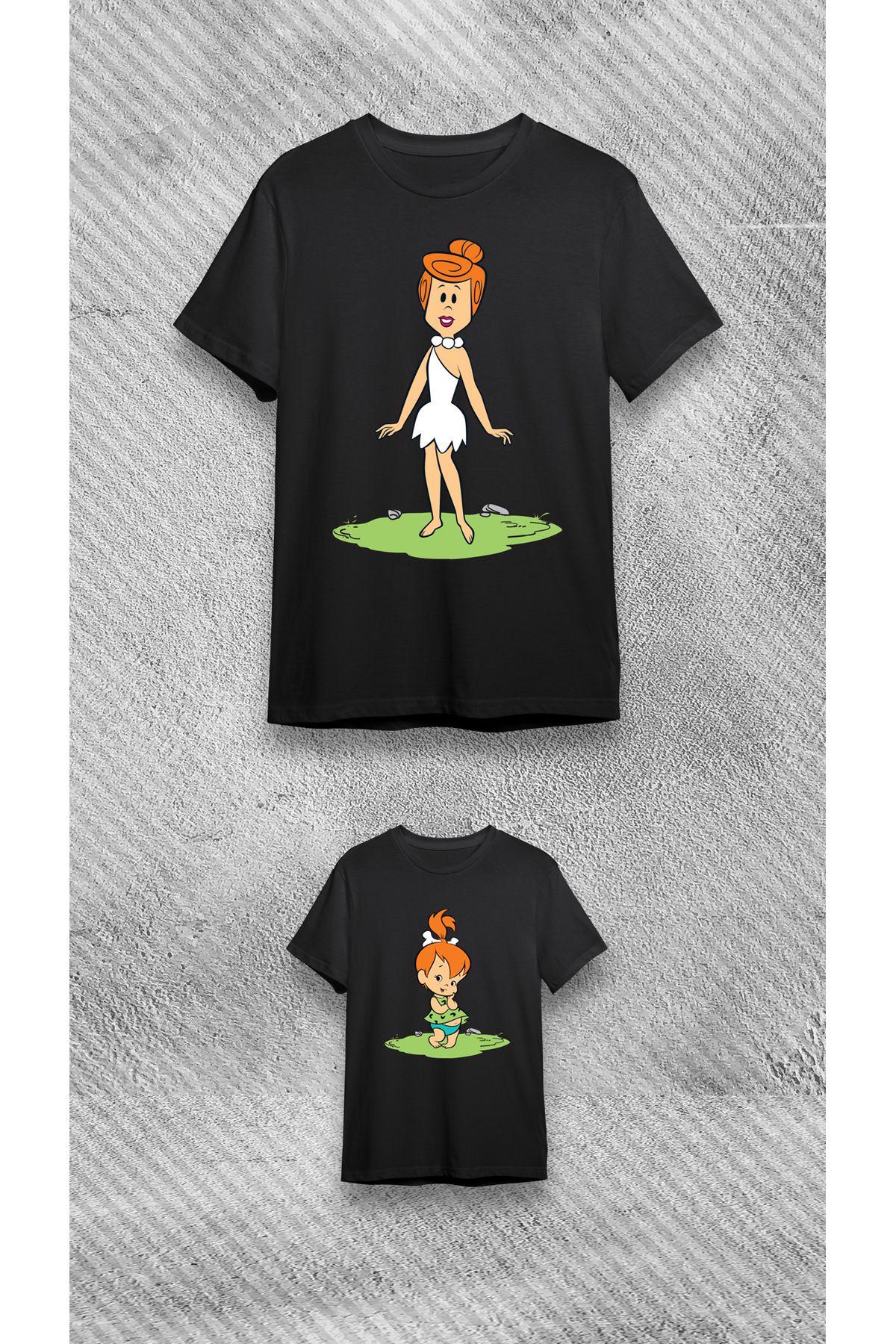 VİZYON İKRA Çakmaktaş Anne Kız T-Shirt/Tişört (tekli Üründür Kombin Yapmak Için 2 Adet Sepete Ekleyiniz)