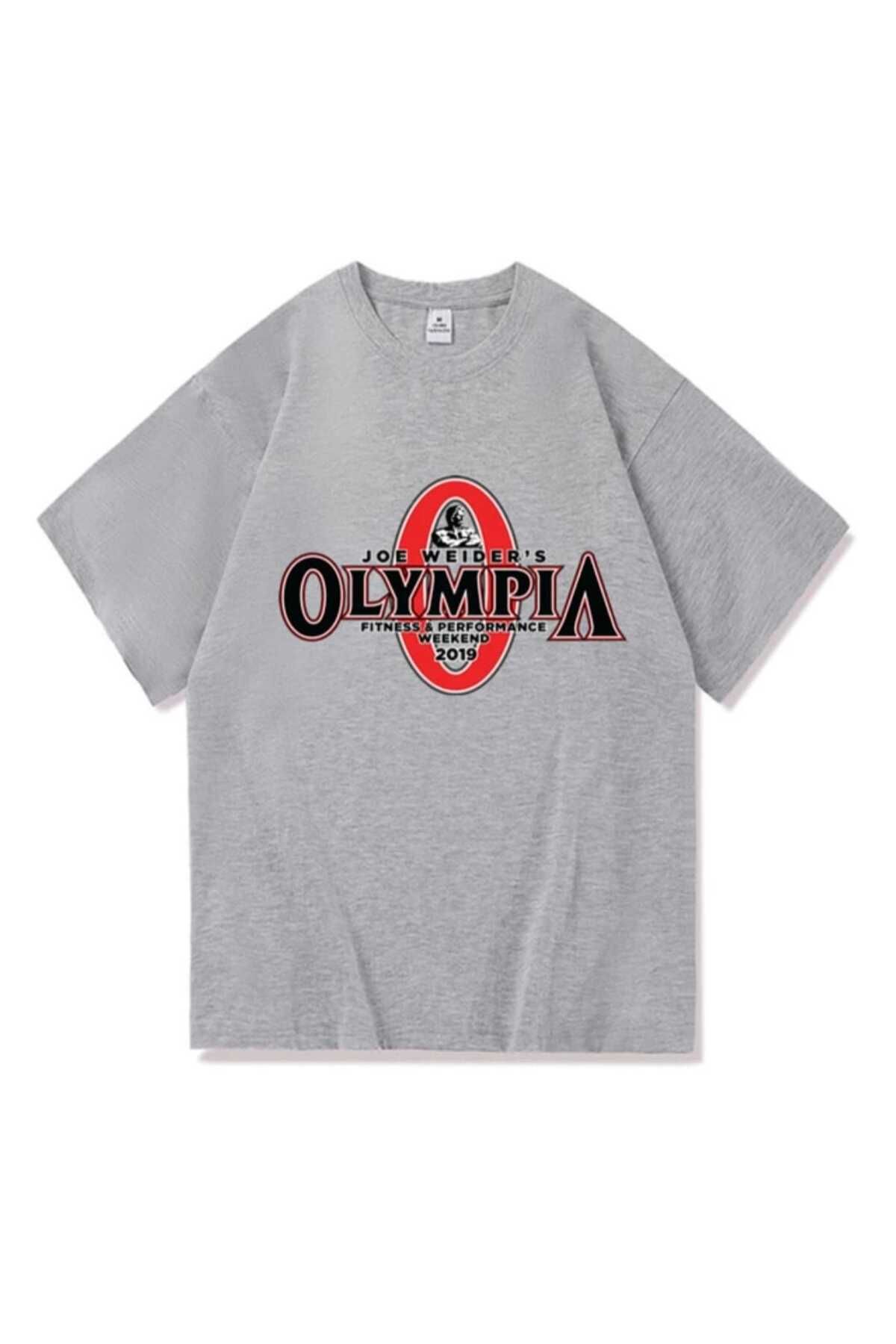 PUNIX ÖZEL ÜRETİM OLYMPIA FITNESS PERFORMANCE BASKILI ERKEK T-SHIRT