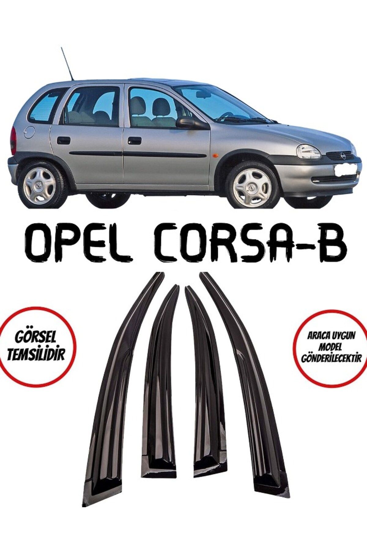 BALP Opel Corsa B Cam Rüzgarlığı 4lü 1998 - 2000 Arası