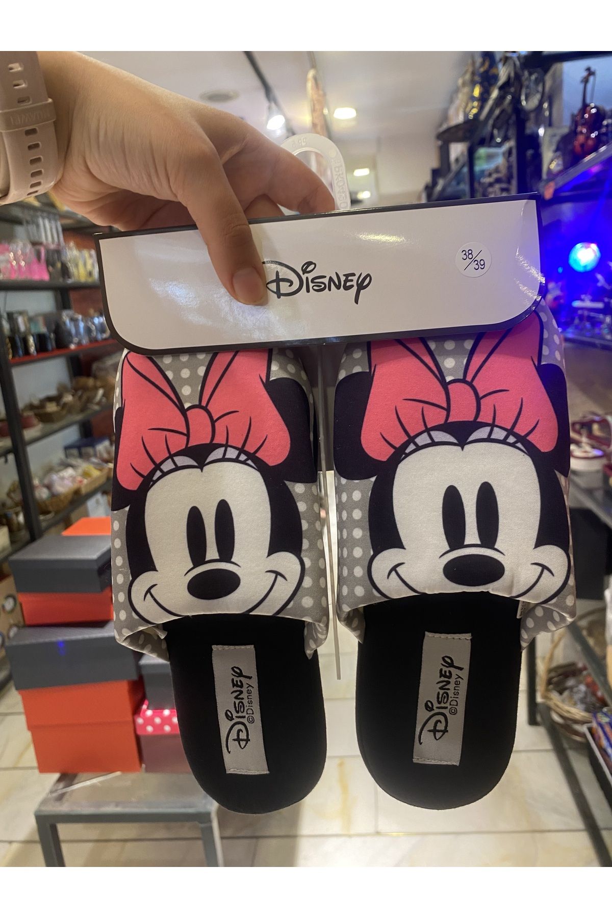 Patavat Tatlı Disney Mickey Minnie Mouse Ev Terliği