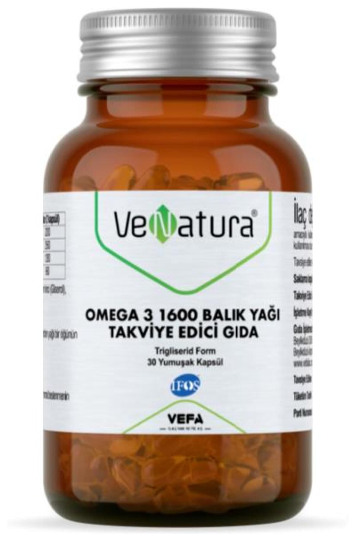 Venatura Omega-3 Balık Yağı 1600mg 30 Softjel
