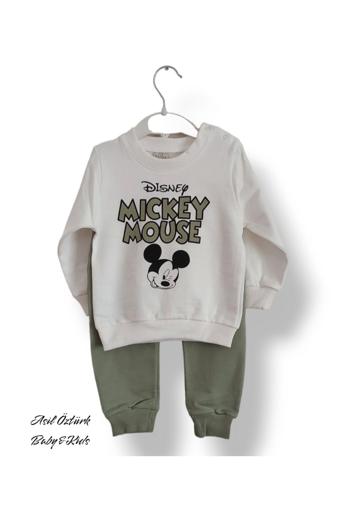 ASİL ÖZTÜRK BABY KİDS Kuba Kız Erkek Bebek Çocuk Unisex Alt Üst Takım Disney Mickey Mouse Model