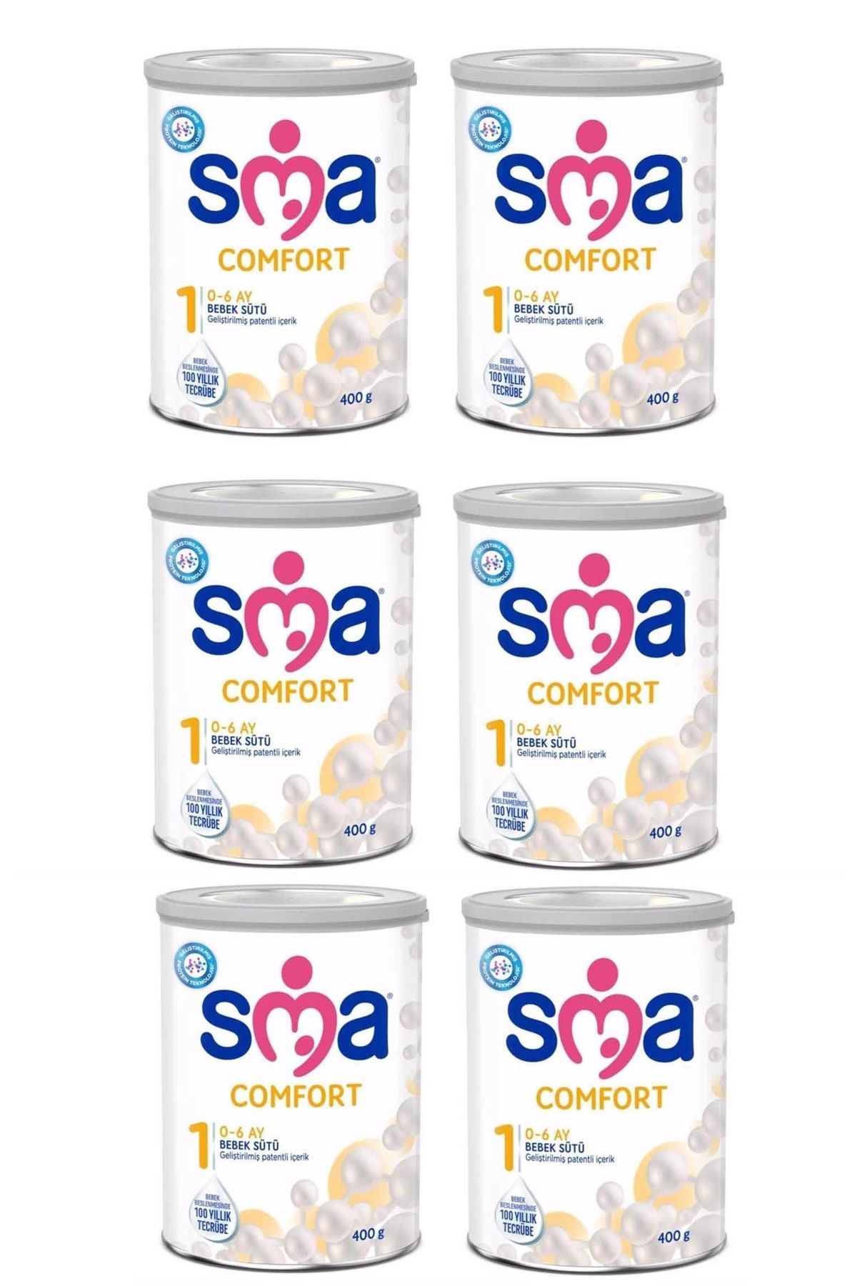 SMA COMFORT 1 Numara 400 GR 0-6 Ay 6`lı (2400GR)