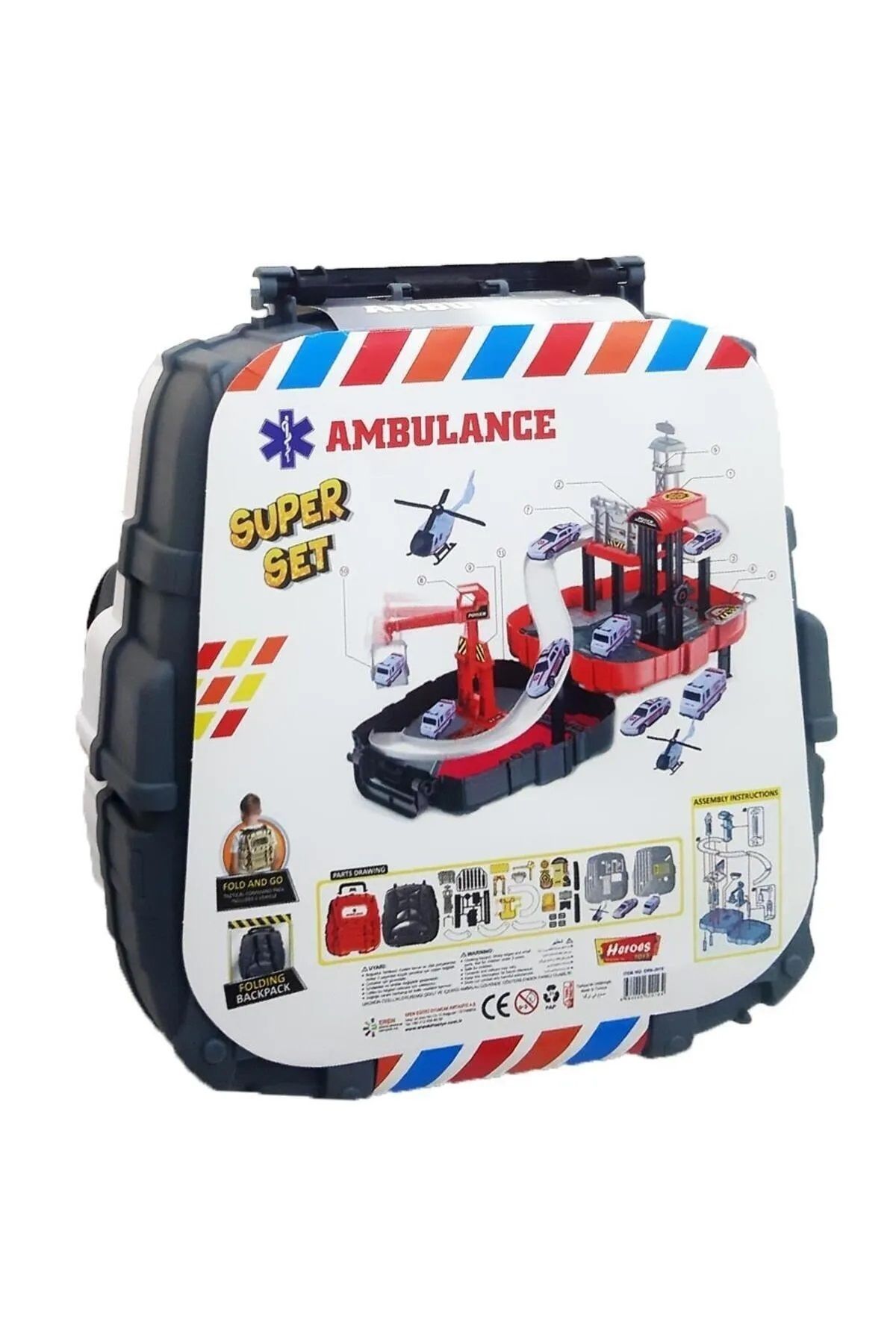 Heroes Toys Çantalı Ambulans Seti Arabalı