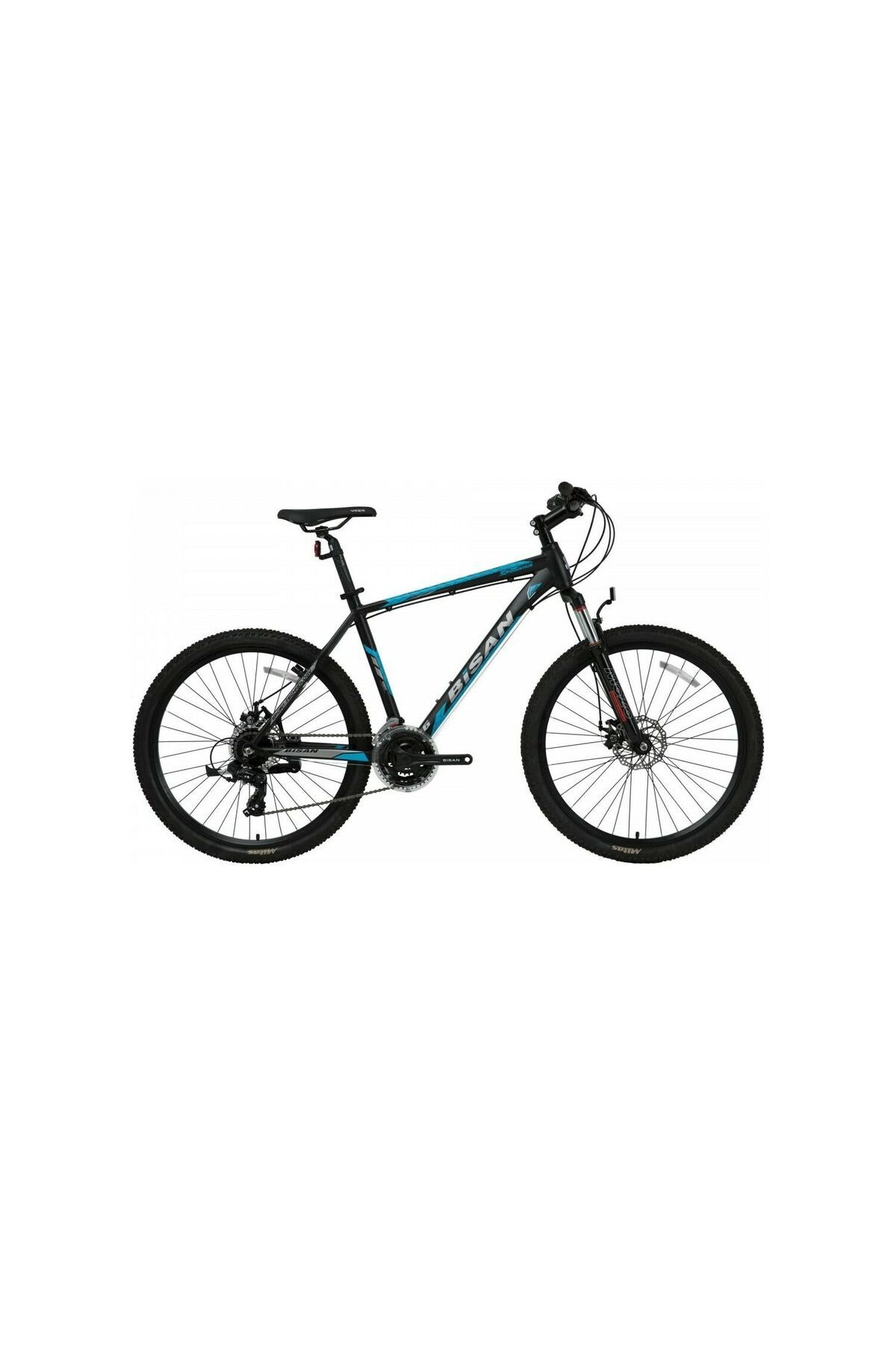 Bisan BİSAN MTX 7050 27,5 Jant 21 Vites HD Dağ Bisikleti MTB Siyah - Mavi 48CM