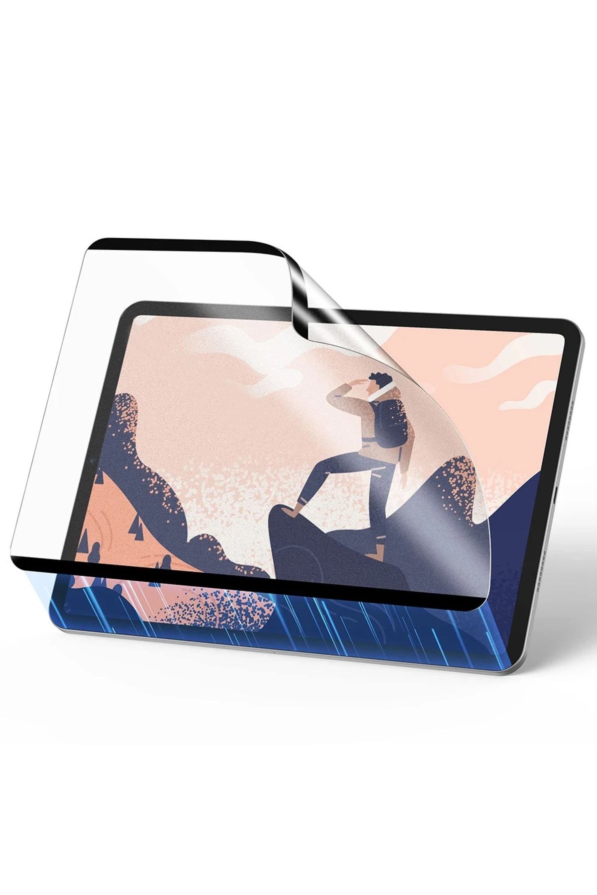 UnDePlus Uyumlu iPad Pro 12.9 3. 4. 5. 6. Nesil 2018-2022 Çok Kullanımlı Magnetik Paper Like Ekran Koruyucu