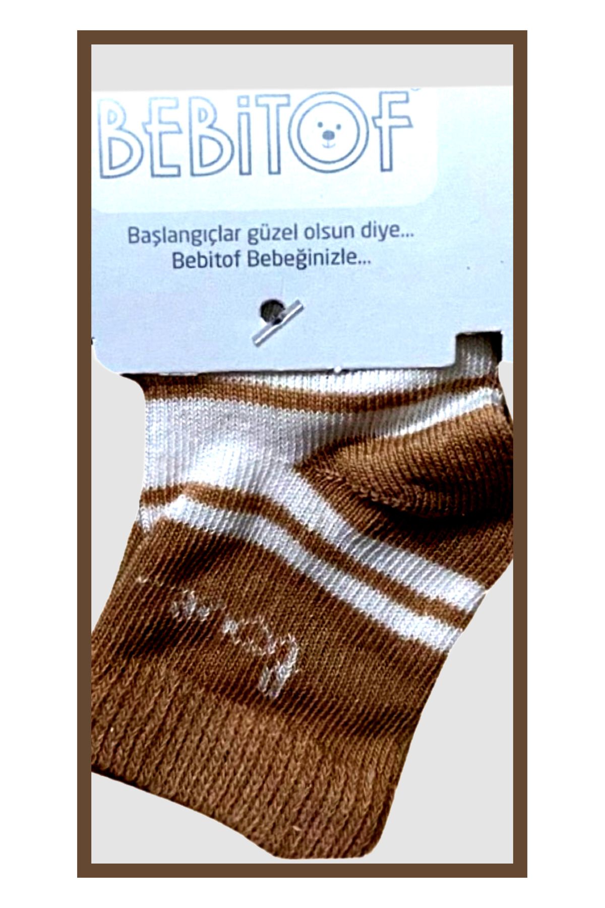 Bebitof -desenli Soket Çorap Erkek Bebek 3’lü
