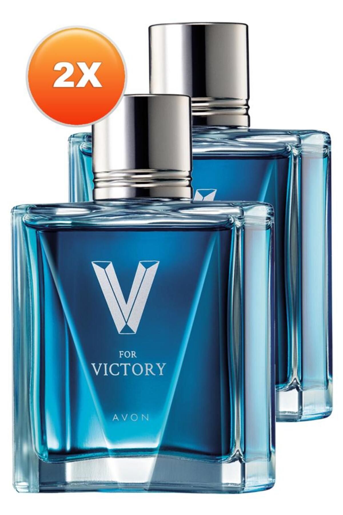 Avon V For Victory Erkek Parfüm Edt. 75 Ml. Ikili Set
