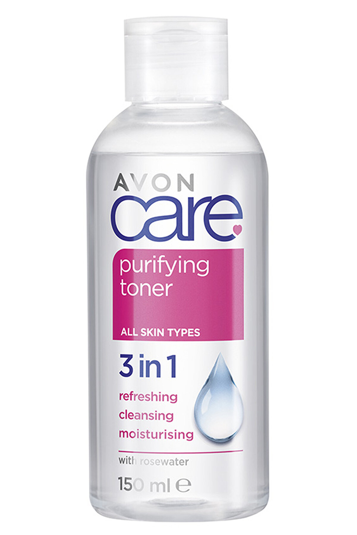 Avon Care Purifying Toner 3 In 1 Gül Suyu Içeren Cilt Temizleme Toniği 150 Ml.