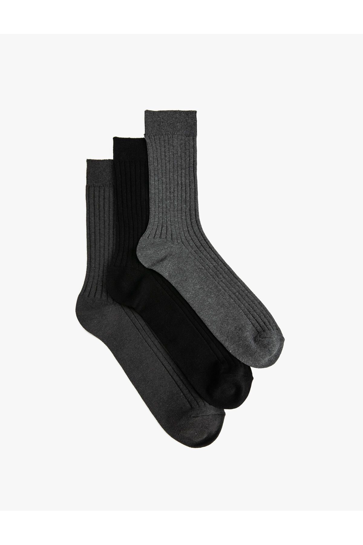 Koton 3'lü Soket Çorap Seti Çok Renkli Dokulu