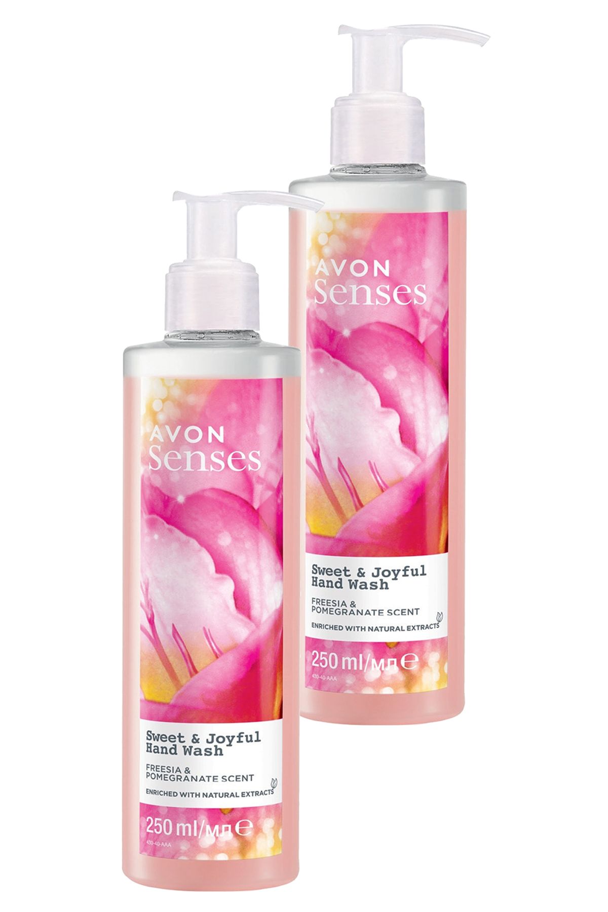 Avon Senses Sweat & Joyful Frezya ve Nar Kokulu Sıvı El Sabunu 250 Ml. İkili Set