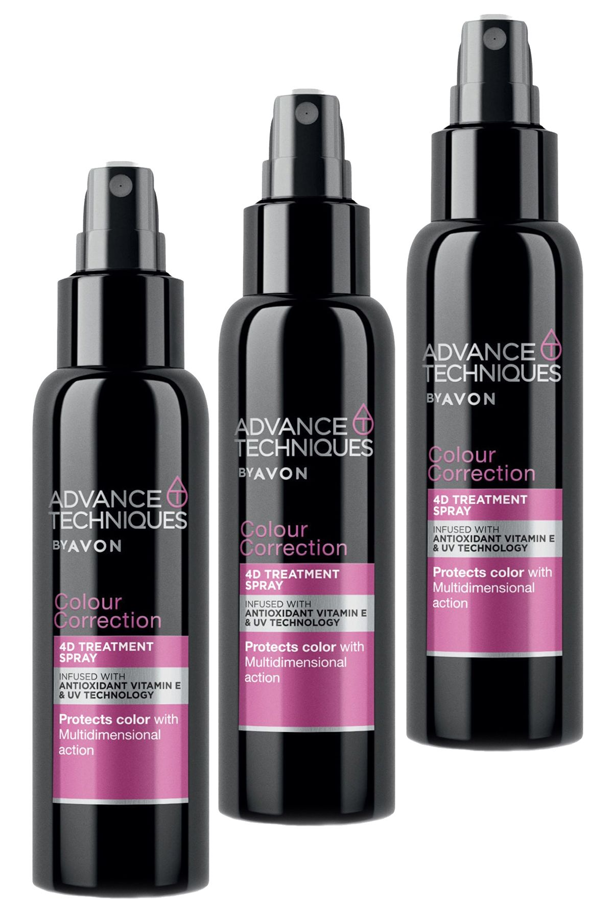 Avon Advance Techniques Saç Renginin Canlılığını Korumaya Yardımcı Durulanmayan Sprey 100 Ml. Üçlü Set