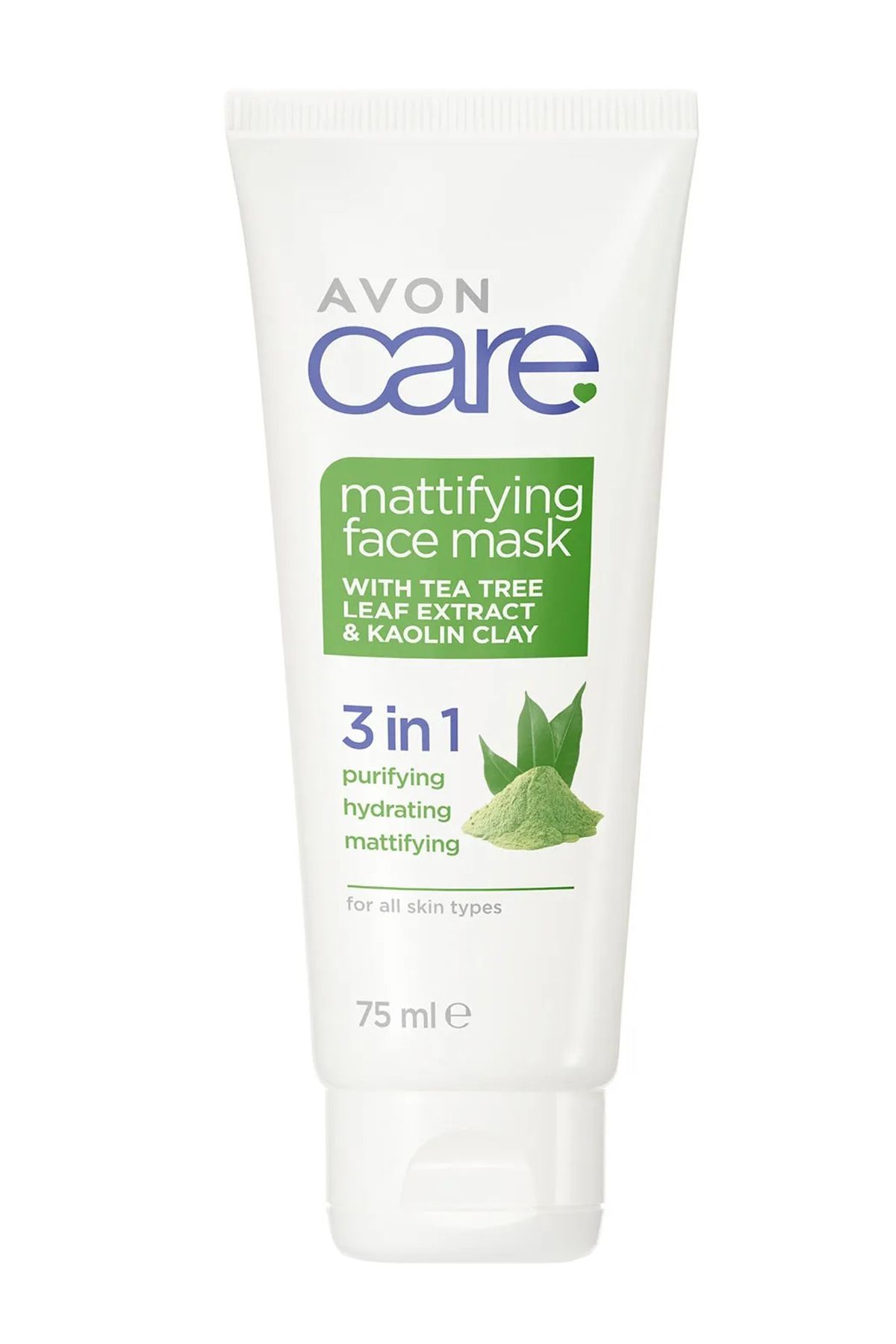 Avon Care Çay Ağacı Yaprakları Özleri ve Kaolin Kili İçeren Matlaştırıcı Yüz Maskesi 75 Ml.