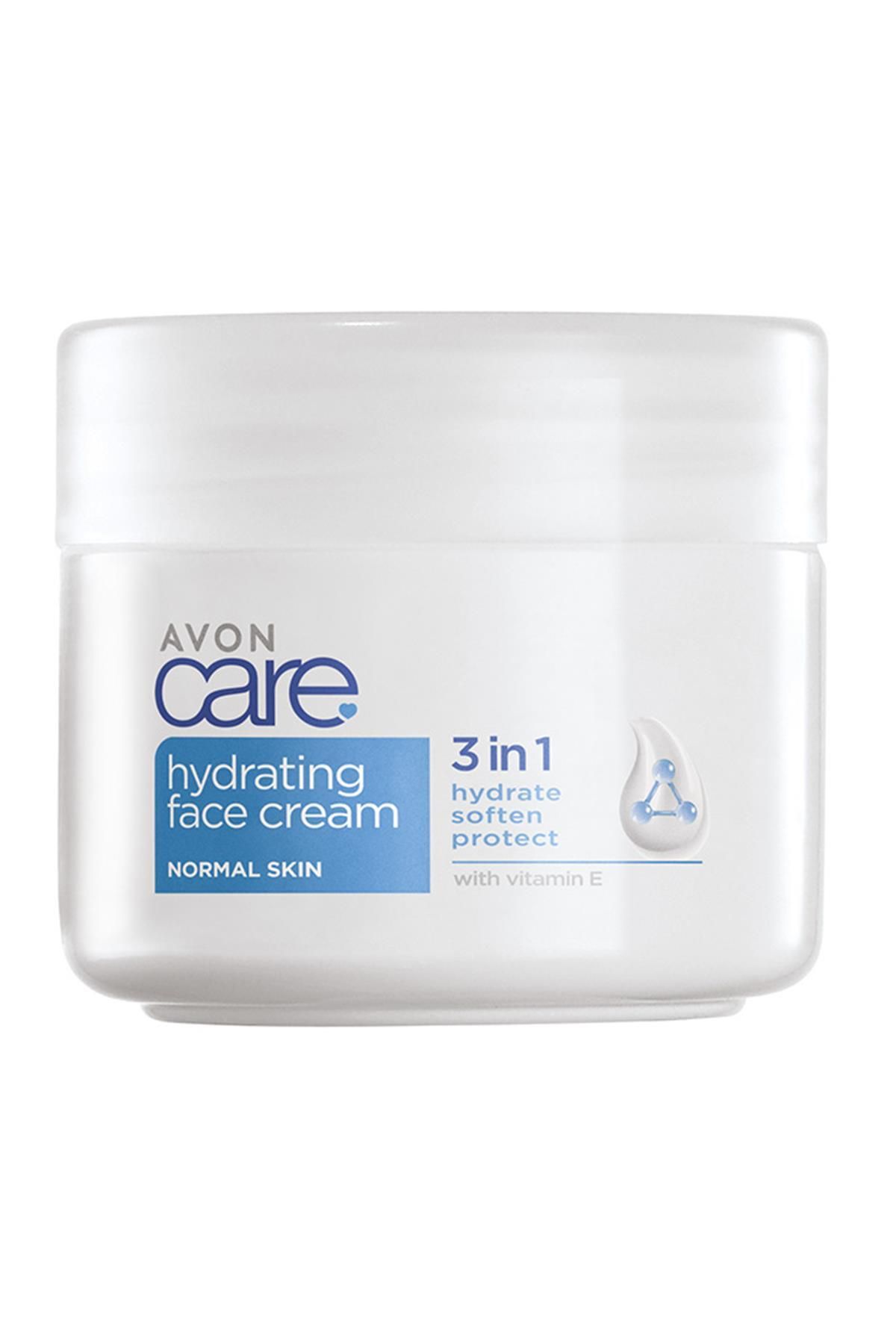 Avon Care 3 in 1 Hydrating E Vitaminli Normal Ciltler için Yüz Kremi 100 Ml.