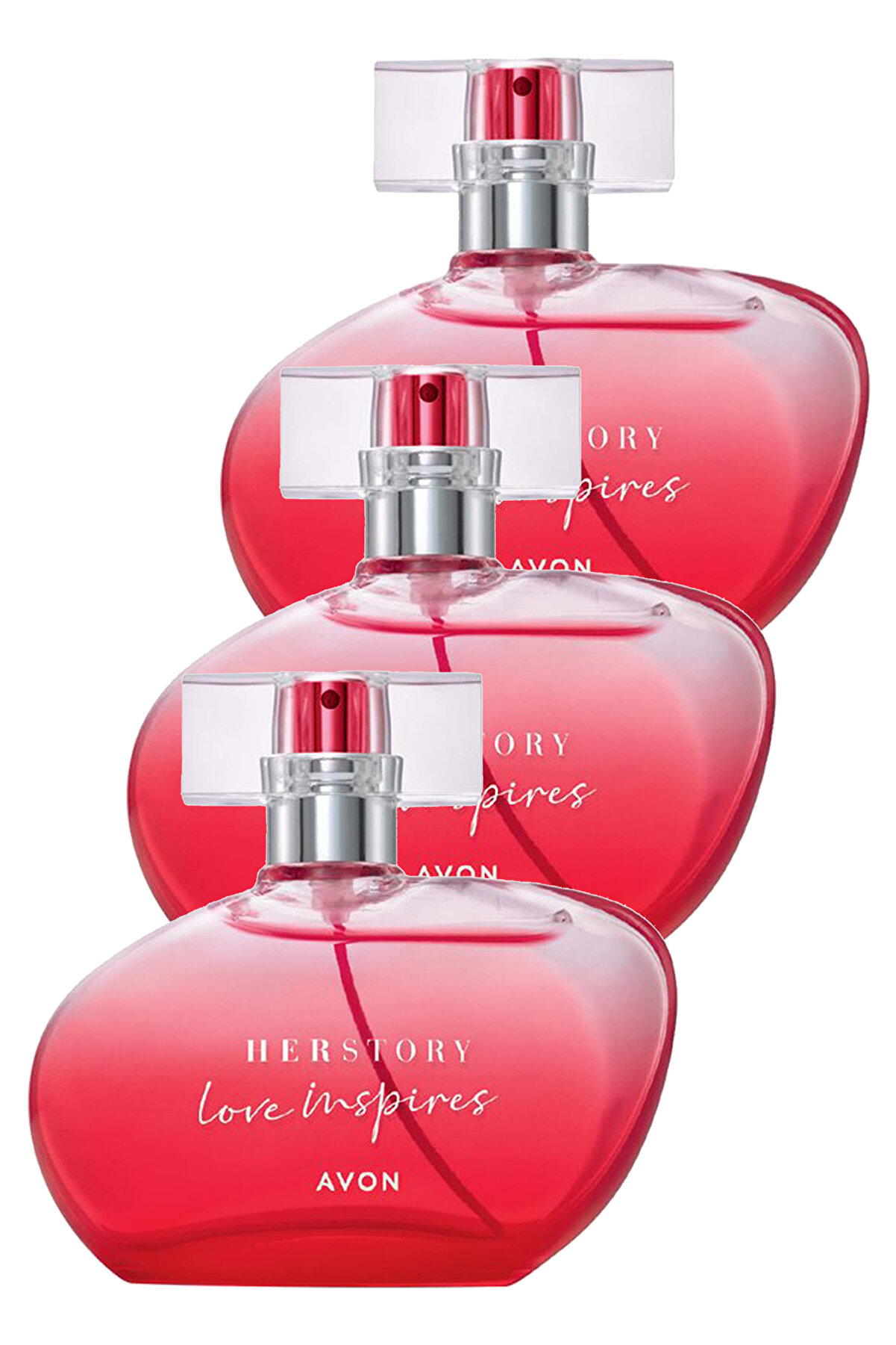 Avon Herstory Love Inspires Kadın Parfüm Edp 50 Ml. Üçlü Set
