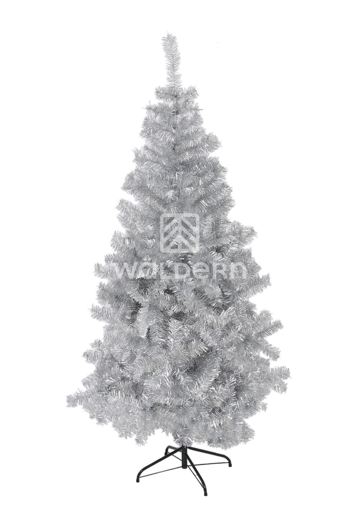Waldern Premium Luxury Series 180 CM Simli Gümüş Yılbaşı Çam Ağacı