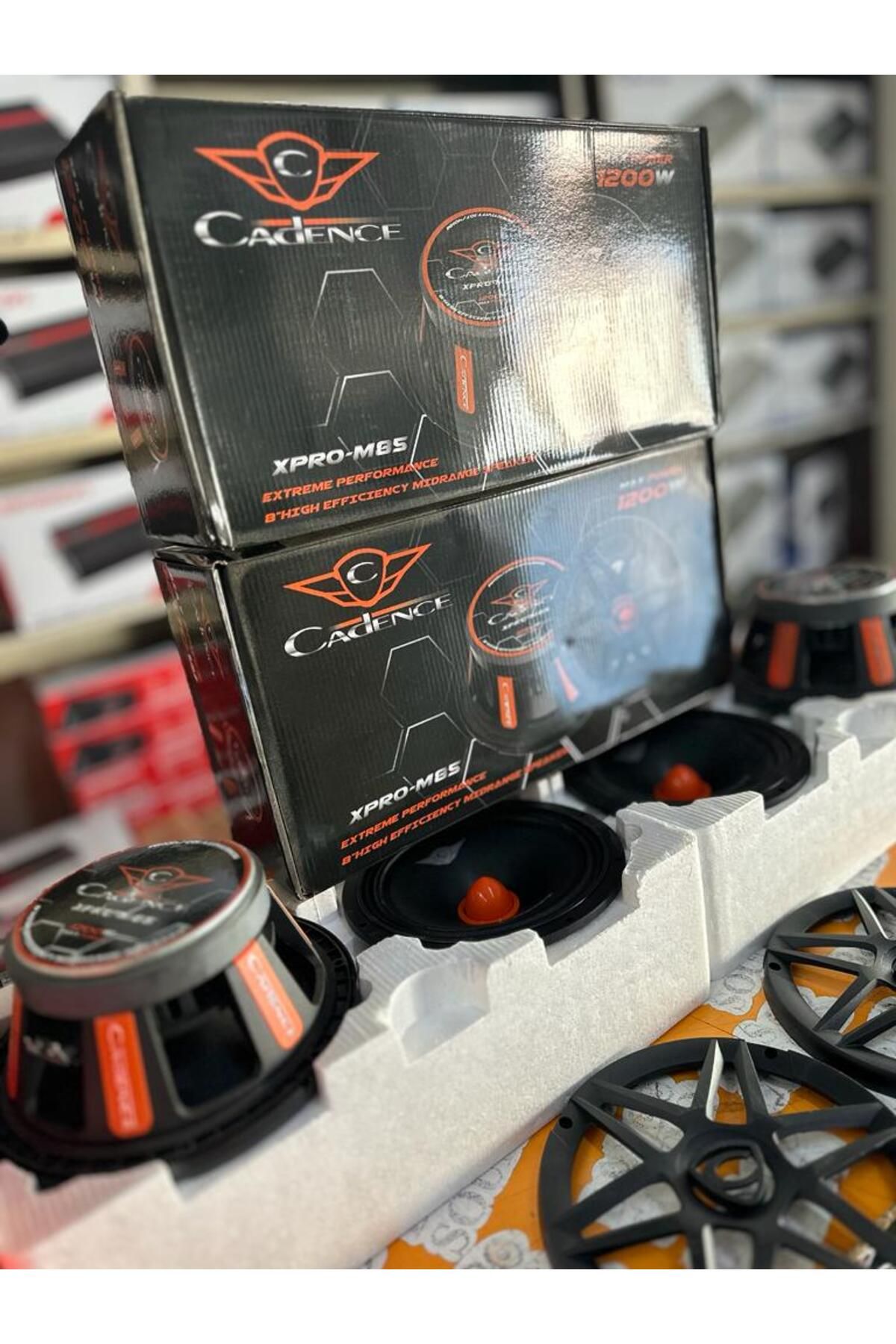 For-X 4 ADET CADENCE M85 MİDRANGE 175 RMS MERMİ GÖBEK KAPAKLI