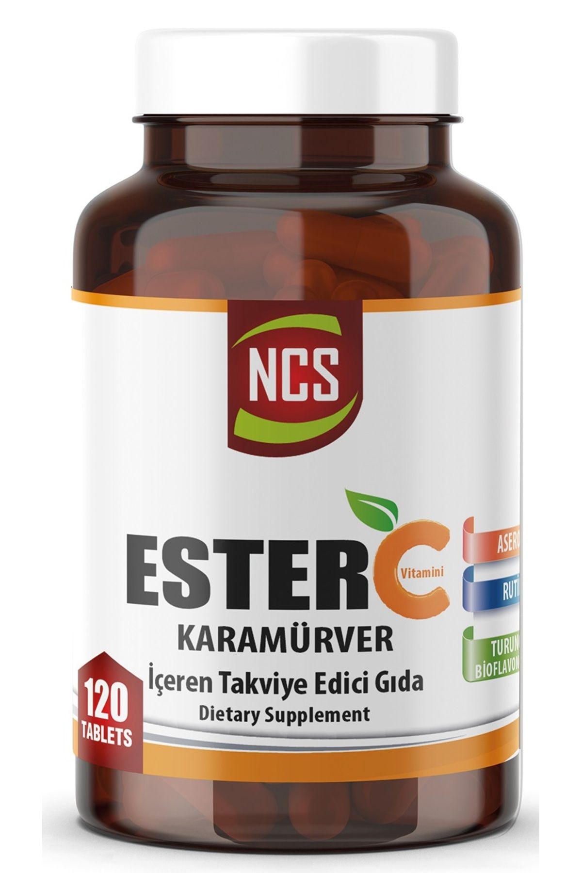 Ncs Ester C Vitamini 1000 Mg Kara Mürver 120 Tablets