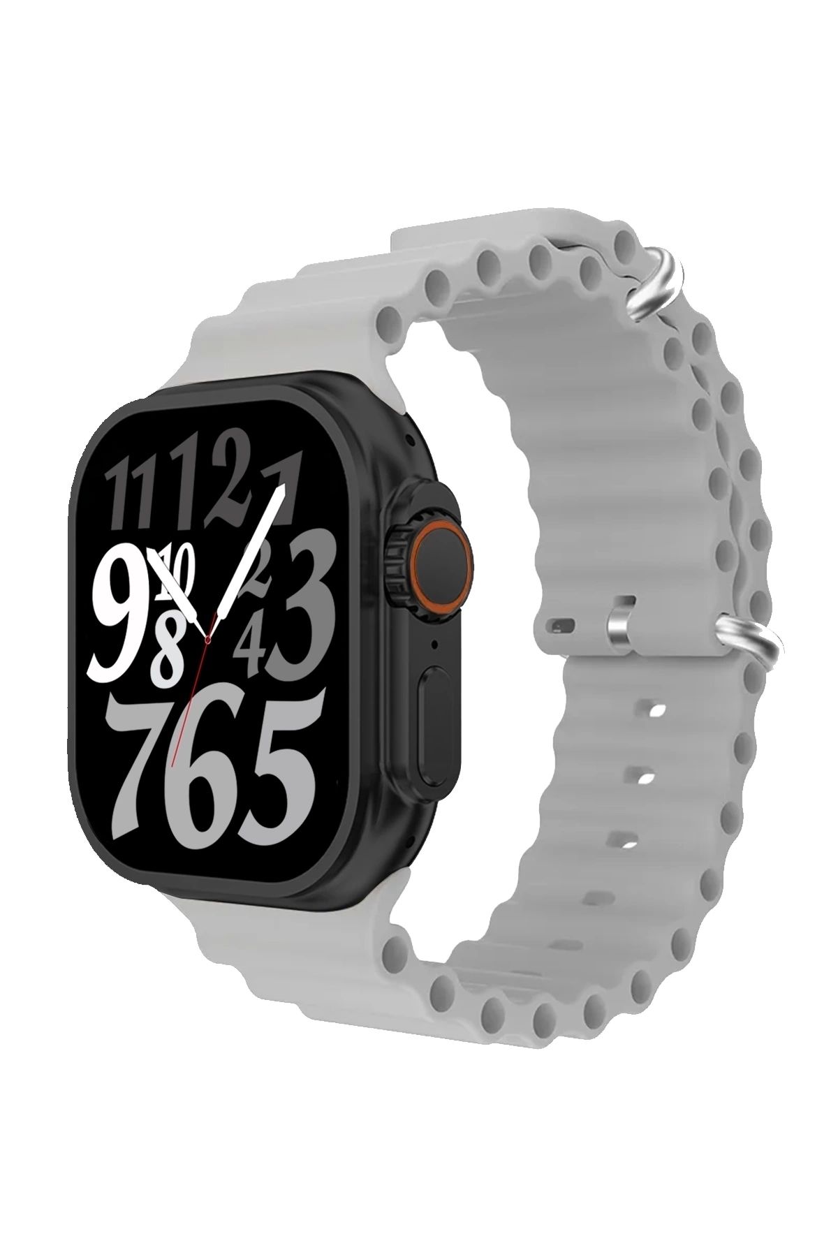 zmsmart Watch 8 Ultra Akıllı Saat Sesli Görüşme Fitness Özellikleri 49mm Ultra Geniş Ekran Siyah-gri