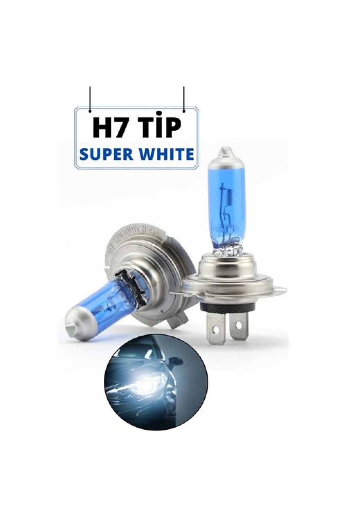 Transformacion Modacar 6 Takım H7 Model Beyaz Işık Far Ampül Seti