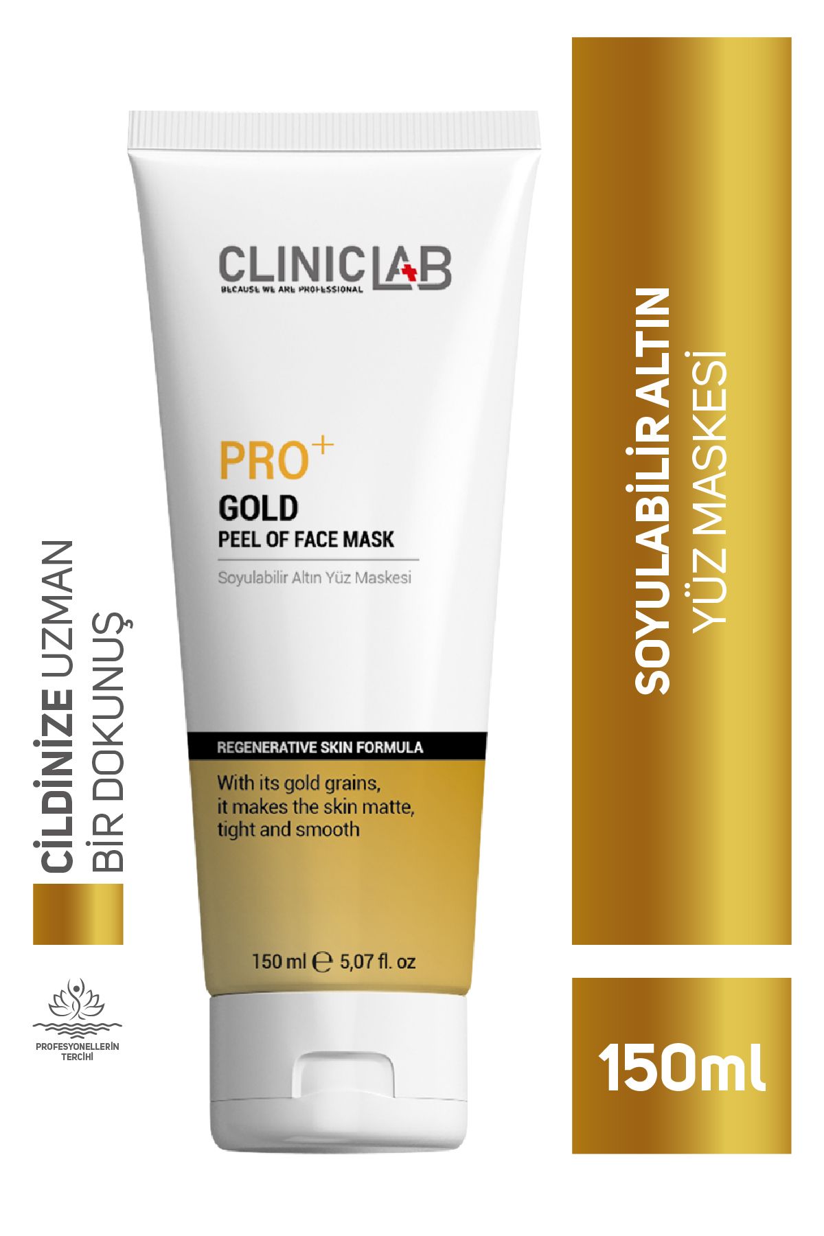 Cliniclab Pro+ Soyulabilir Altın Yüz Maskesi 150 Ml